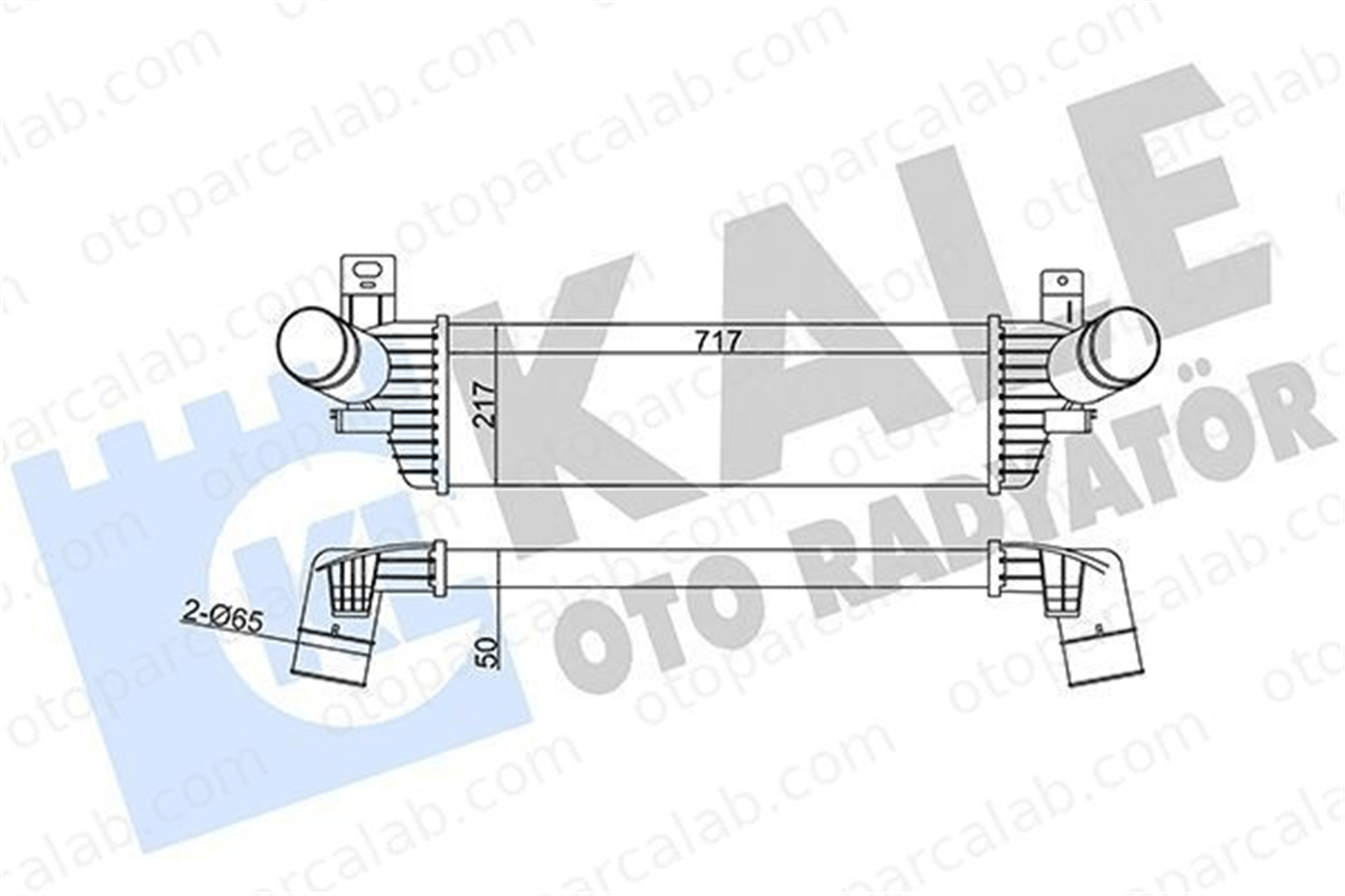KALE 343000 Turbo Radyatörü VW MULTIVAN T5 MULTIVAN T6 7E0145804A 7E0145804C
