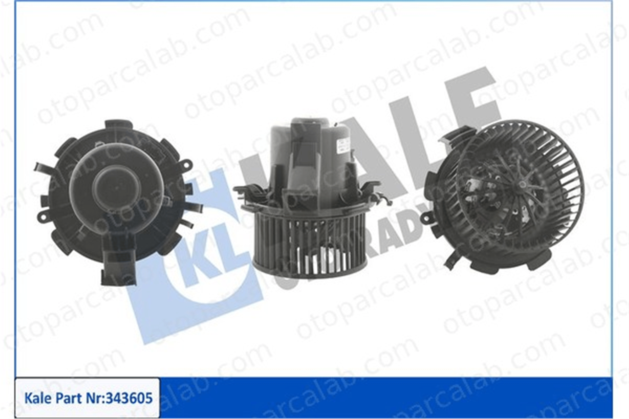 KALE 343605 Kalorifer Motoru RENAULT MASTER II Minibüs/Otobüs NISSAN INTERSTAR Minibüs/Otobüs 7701057555 2720500QAK