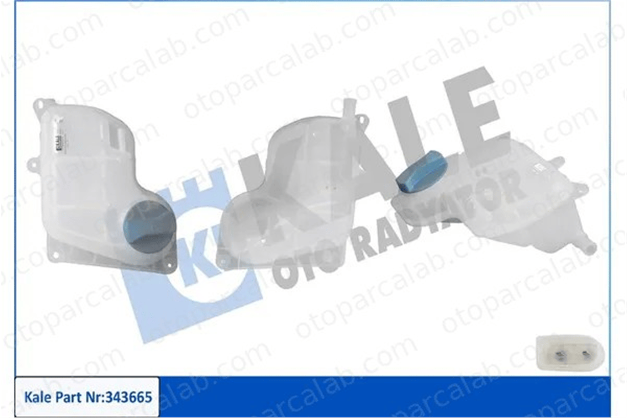 KALE 343665 Radyatör Yedek Su Deposu AUDI A6 C5 Avant A4 B5 8D0121403F 8D0121403L