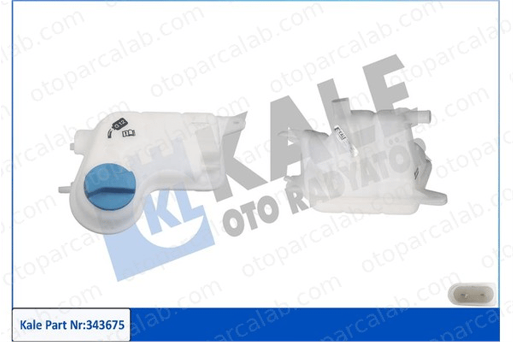 KALE 343675 Radyatör Yedek Su Deposu AUDI A6 C6 Avant A6 Allroad C6 4F0121403C 4F0121403G