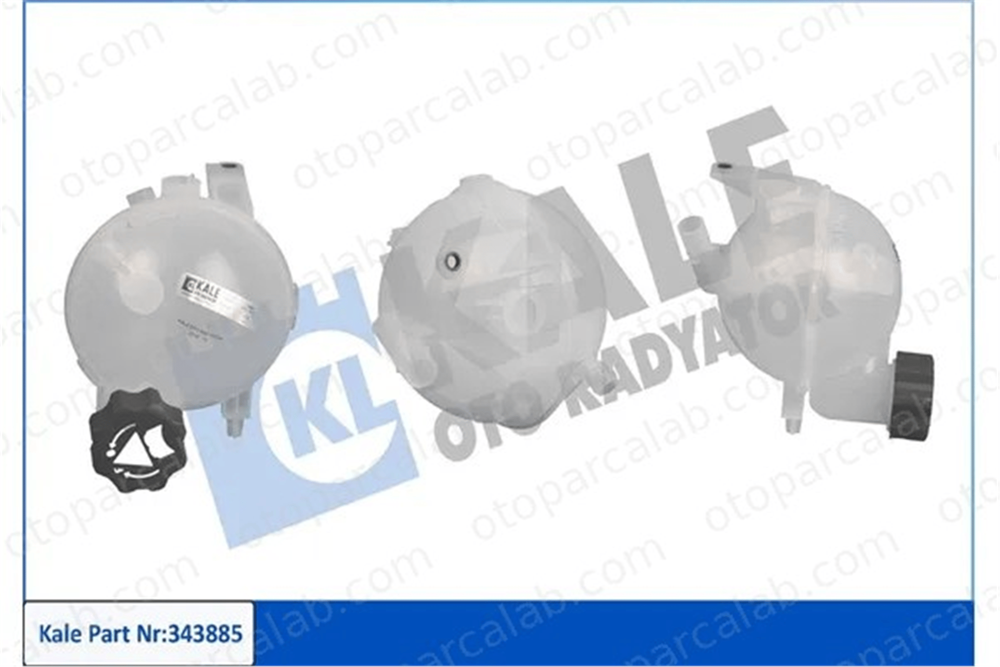 KALE 343885 Radyatör Yedek Su Deposu CITROËN C4 I PEUGEOT 307 Break 8681161680 1323A3