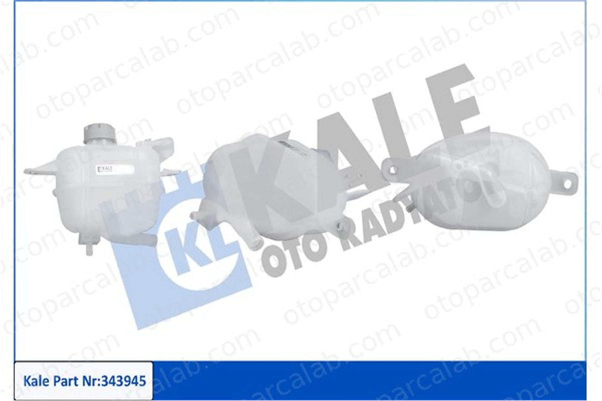KALE 343945 Radyatör Yedek Su Deposu CITROËN NEMO Kasa/büyük limuzin NEMO MPV 52063538 51780710