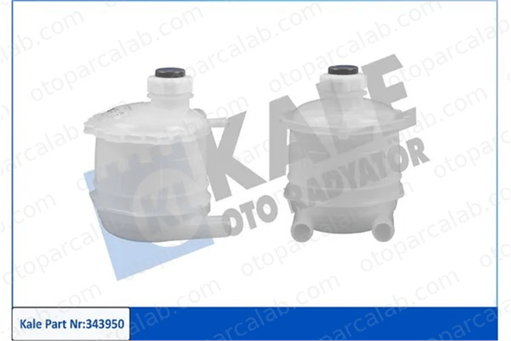 KALE 343950 Radyatör Yedek Su Deposu RENAULT CLIO I TRAFIC Minibüs/Otobüs 7700810997 7701203218
