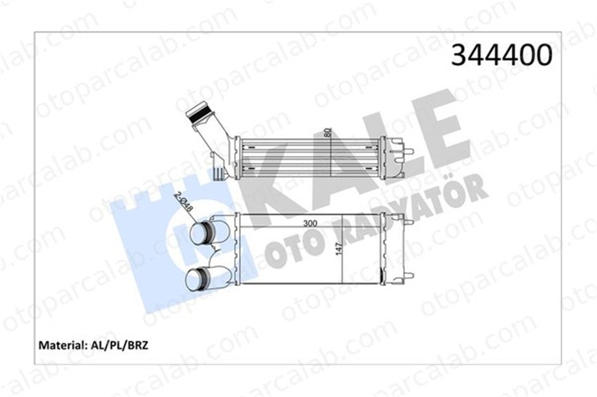 KALE 344400 Turbo Radyatörü CITROËN BERLINGO MULTISPACE PEUGEOT PARTNER Kasa/büyük limuzin 384L9 0384L9