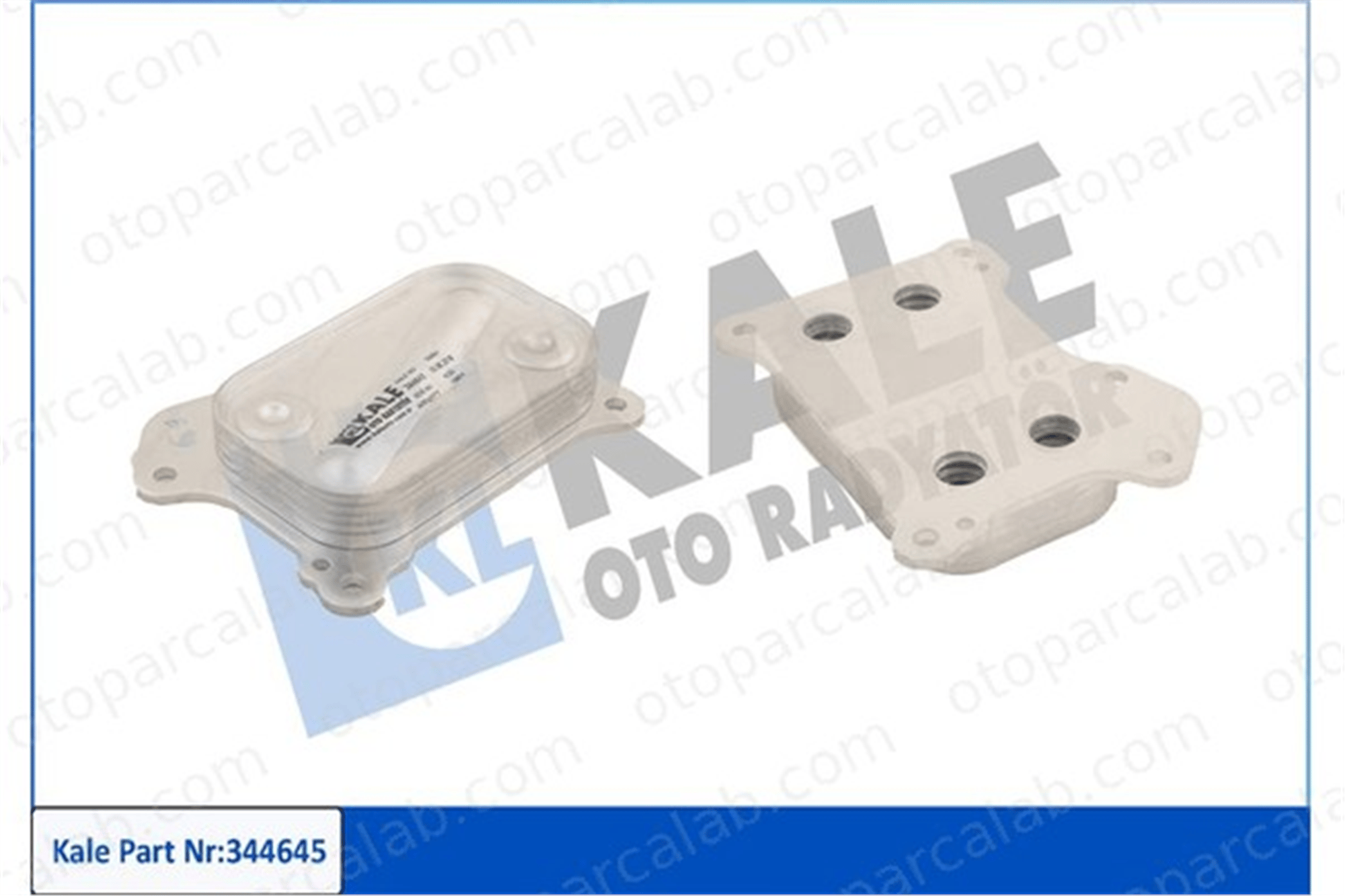 KALE 344645 Motor Yağ Soğutucu FIAT PANDA GRANDE PUNTO 55238294 1539132
