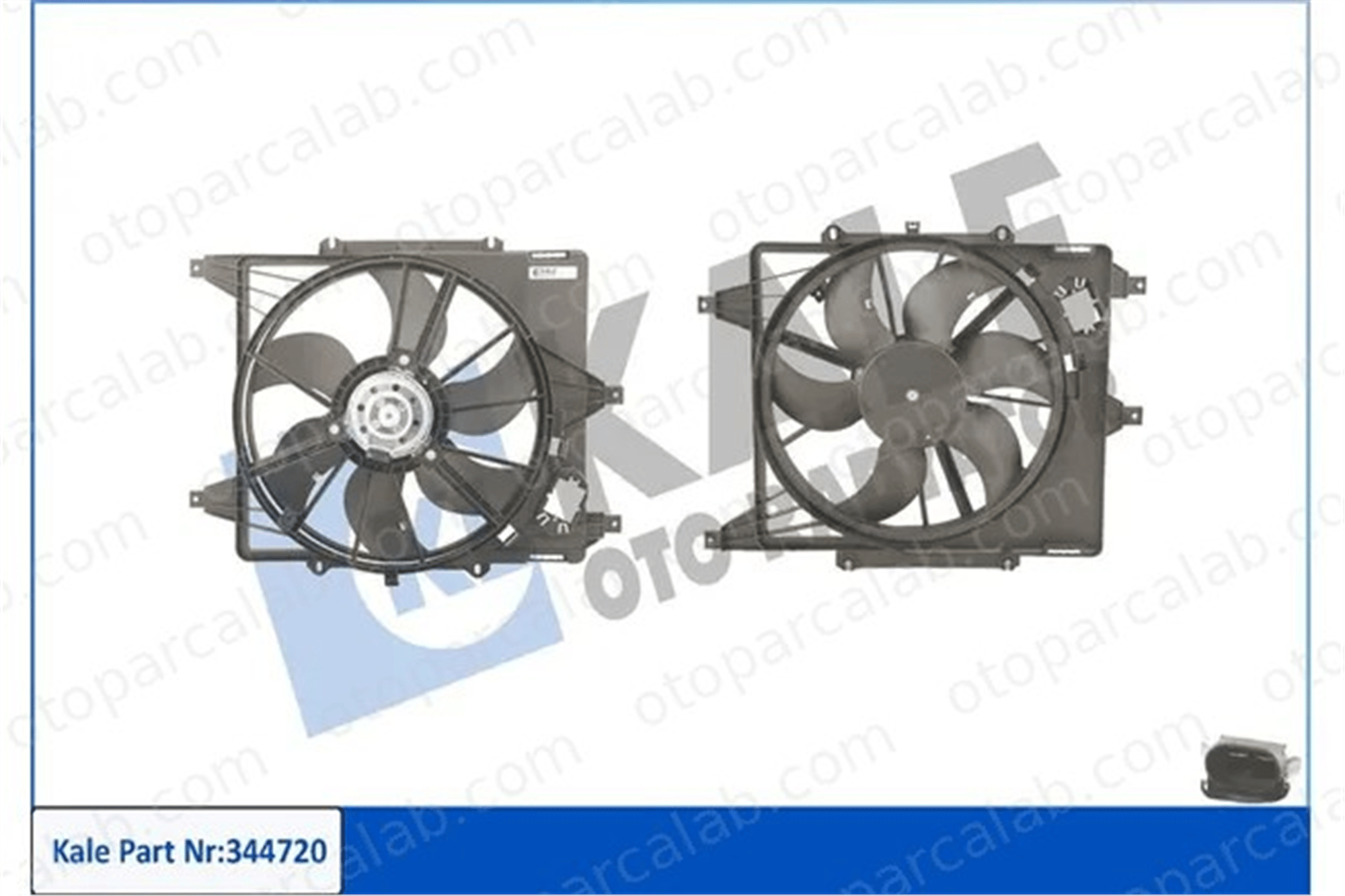 KALE 344720 Radyatör Fan ve Motoru RENAULT CLIO II CLIO I 7701048284 7701044185