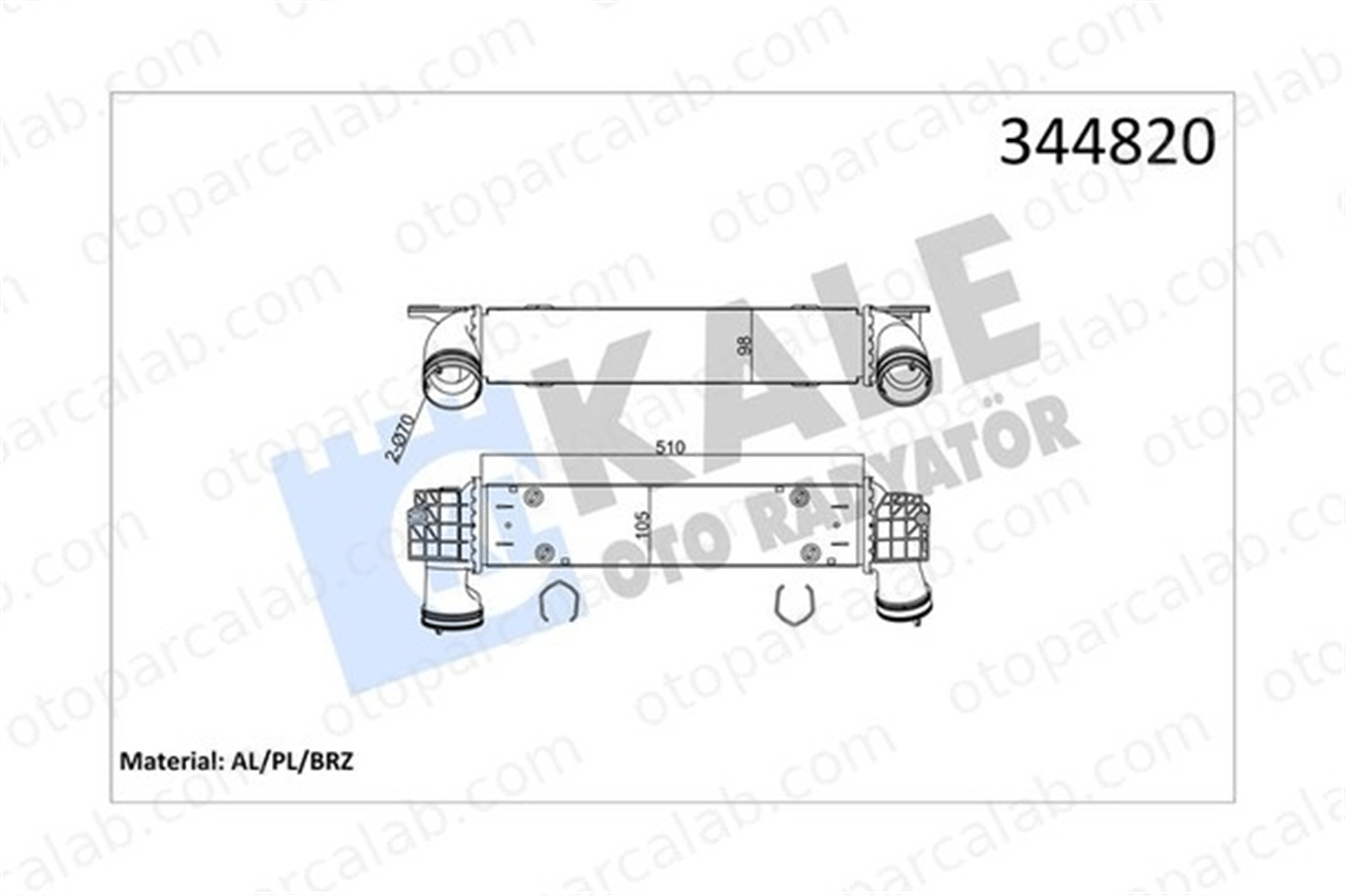 KALE 344820 Turbo Radyatörü BMW 3 Touring 3 17517798788