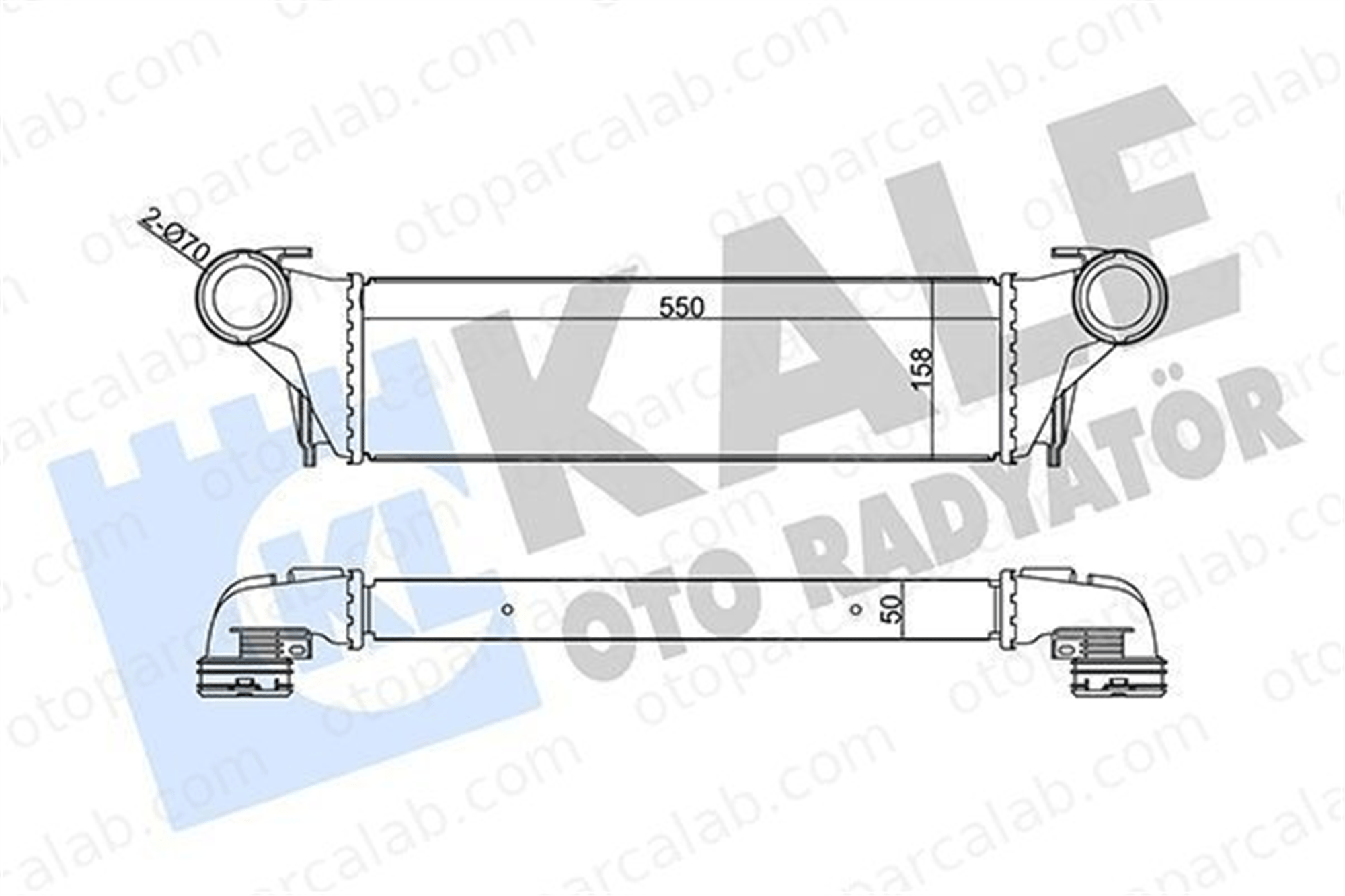 KALE 344845 Turbo Radyatörü BMW X5 17517791231
