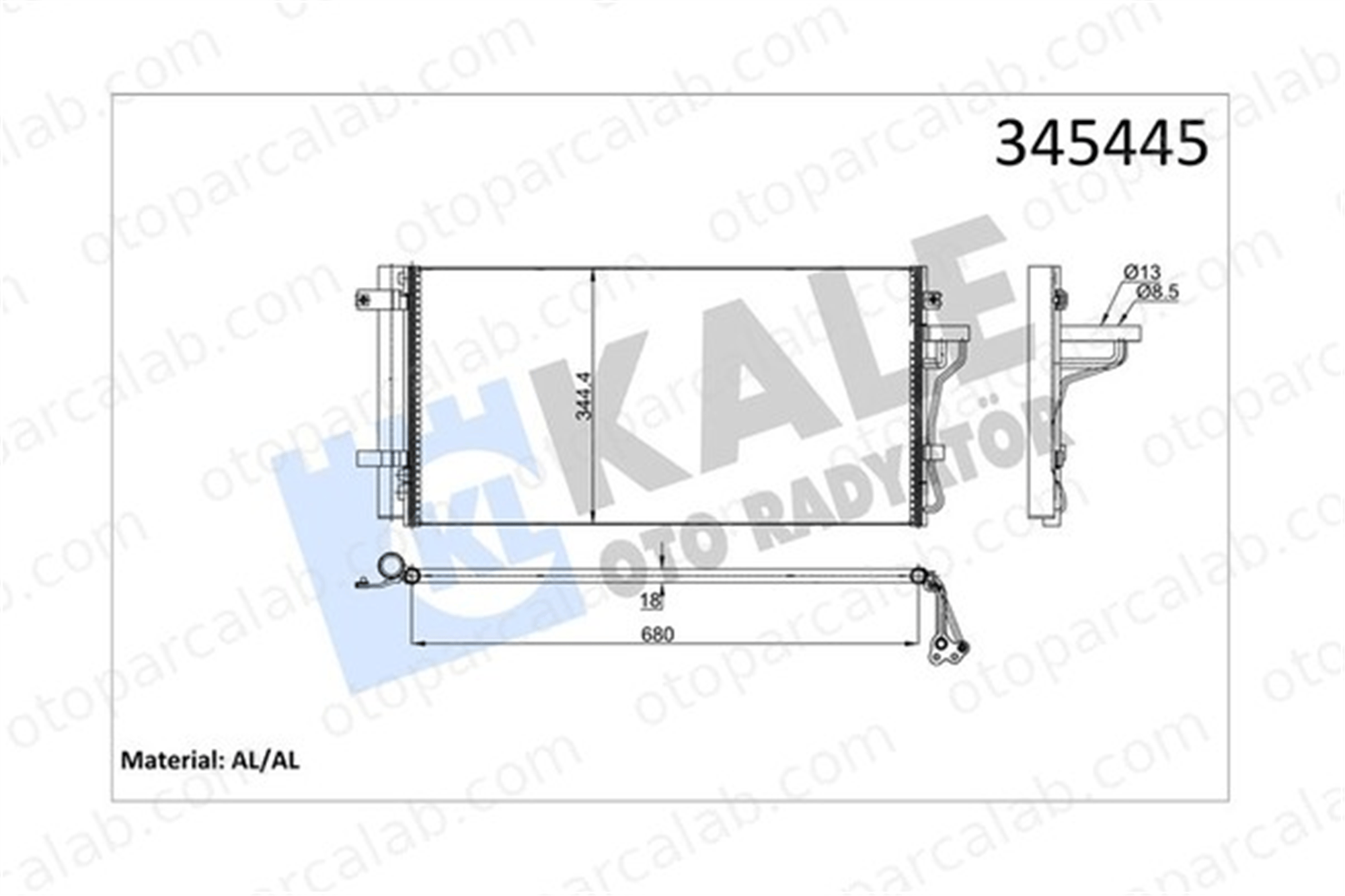 KALE 345445 Klima Radyatörü HYUNDAI GRANDEUR SONATA V 976063K780