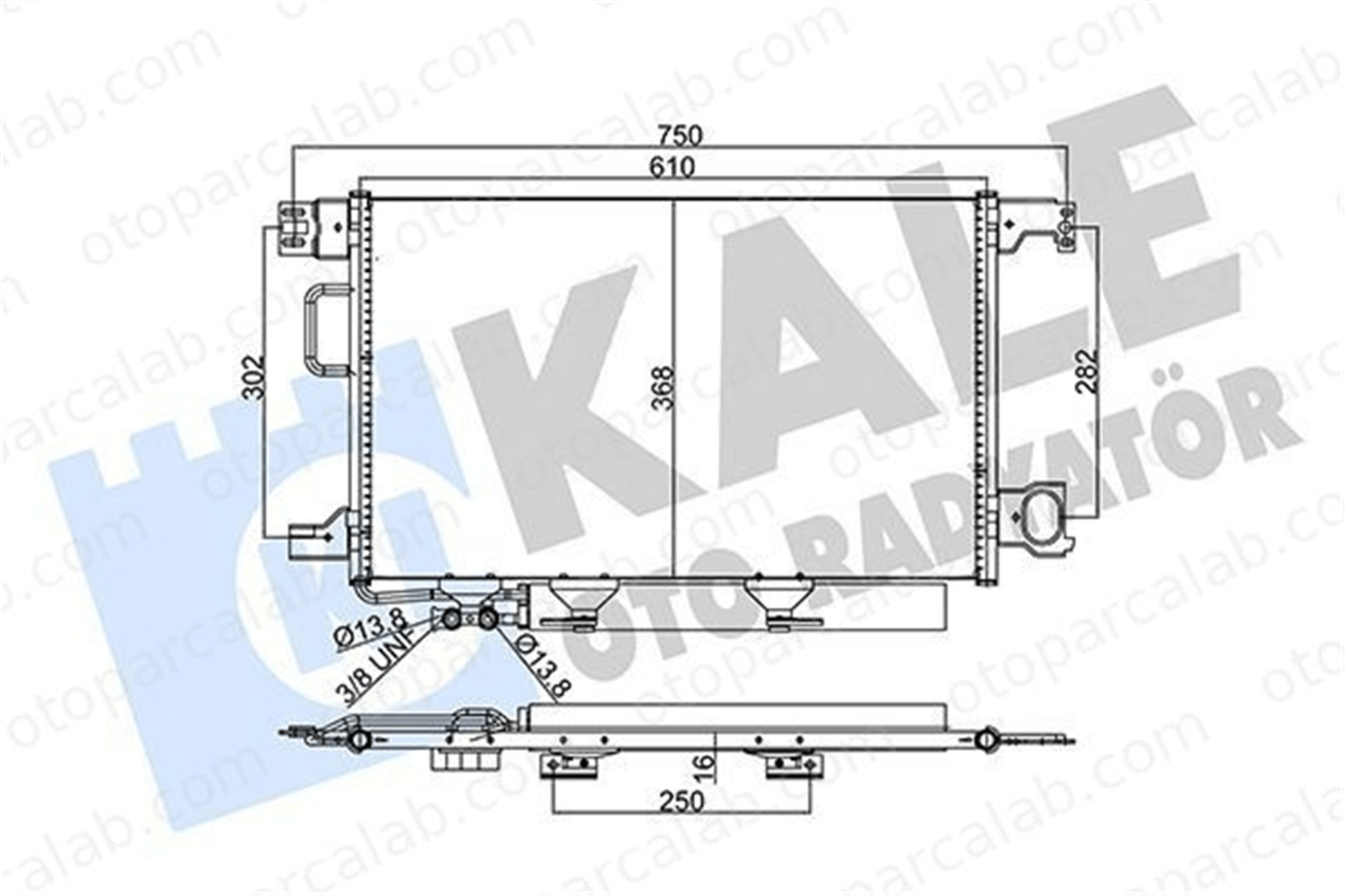 KALE 345755 Klima Radyatörü MERCEDES-BENZ C-SERISI T-Model C-SERISI A2035002154 2035002154