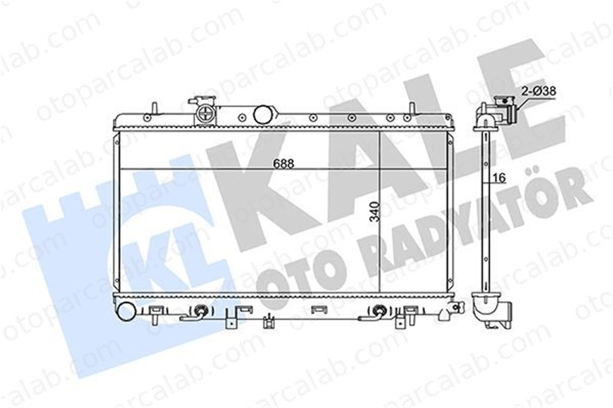 KALE 346020 Su Radyatörü SUBARU IMPREZA Sedan IMPREZA Station wagon 346020 45111FE110