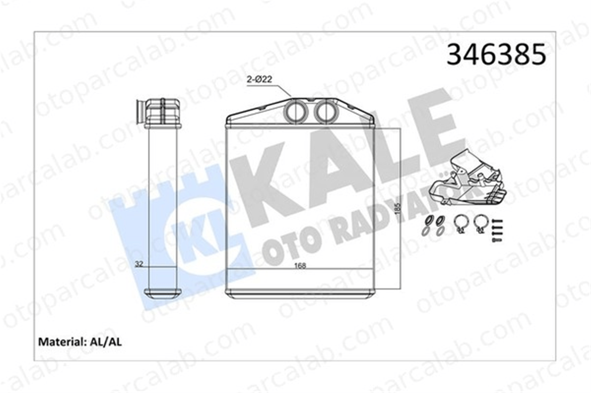 KALE 346385 Kalorifer Radyatörü SAAB 9-3 Station wagon 9-3 16182607736373293171801931 1618260
