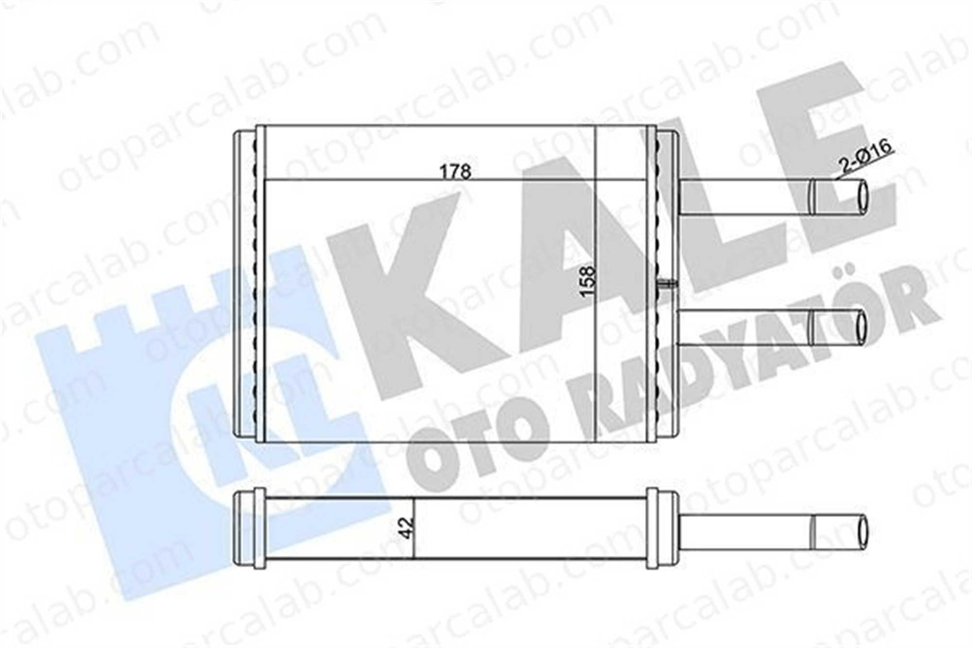 KALE 346595 Kalorifer Radyatörü MAZDA 626 IV Hatchback 626 IV GA5R61130A GA5R61130B