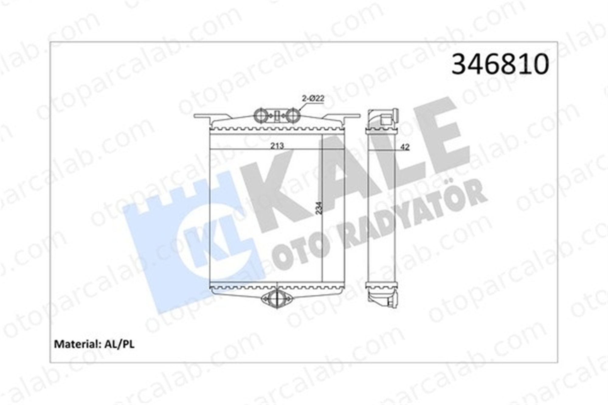 KALE 346810 Kalorifer Radyatörü MERCEDES-BENZ S-SERISI S-SERISI Coupe A1408300561 5104177AA