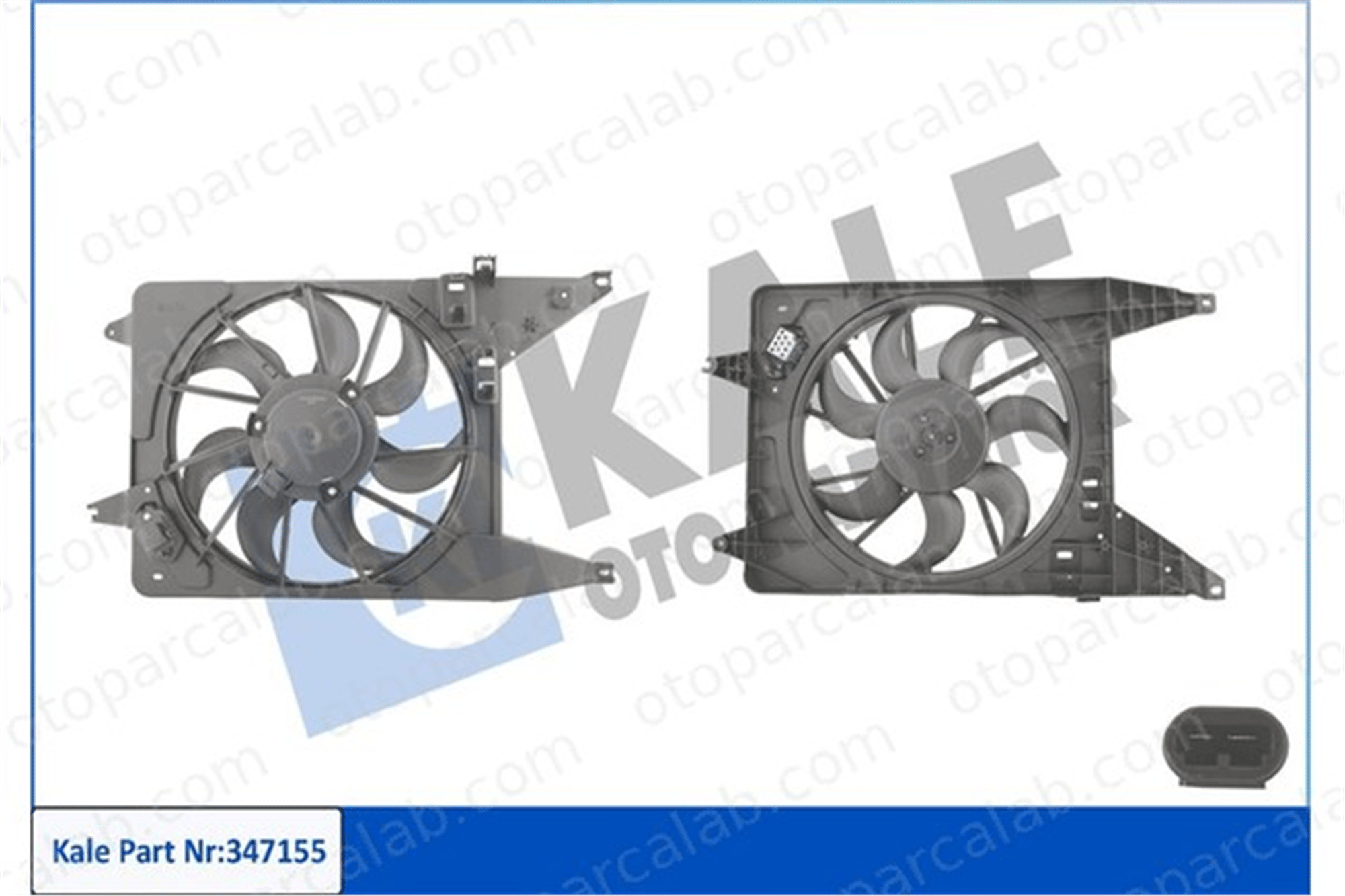 KALE 347155 Radyatör Fan ve Motoru DACIA LOGAN SANDERO 8200765566 214815057R