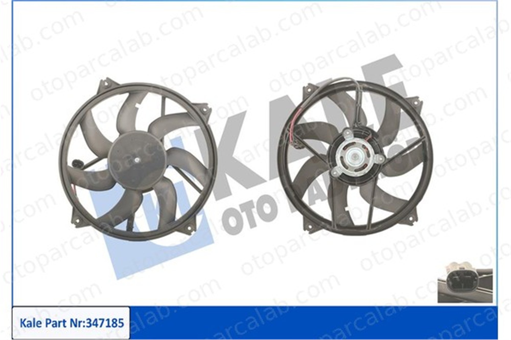 KALE 347185 Radyatör Fan ve Motoru PEUGEOT 308 I 308 SW I 1253K4