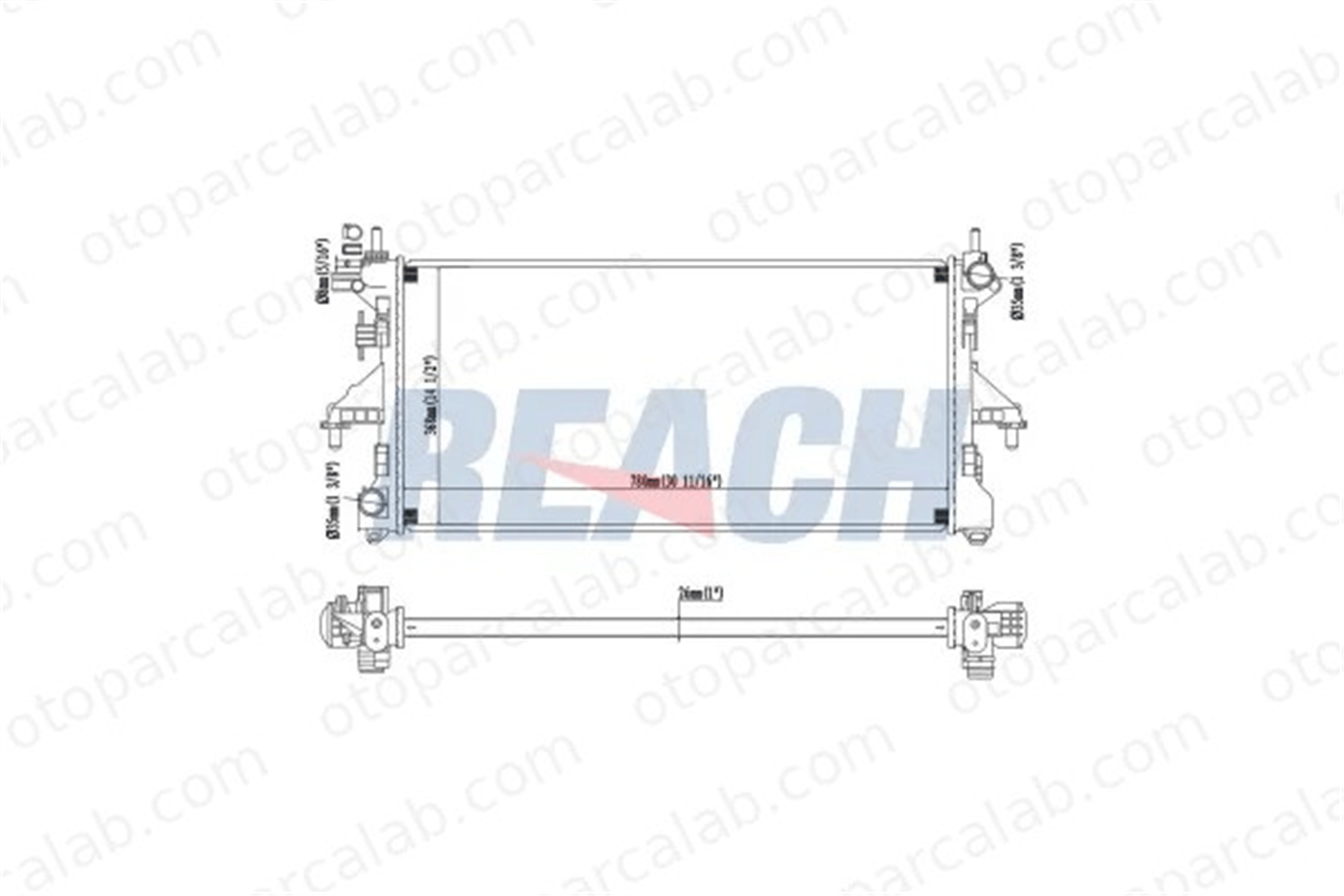 KALE 347455 Su Radyatörü CITROËN JUMPER Panelvan/Van C4 CACTUS 1330Q3 1330Q2