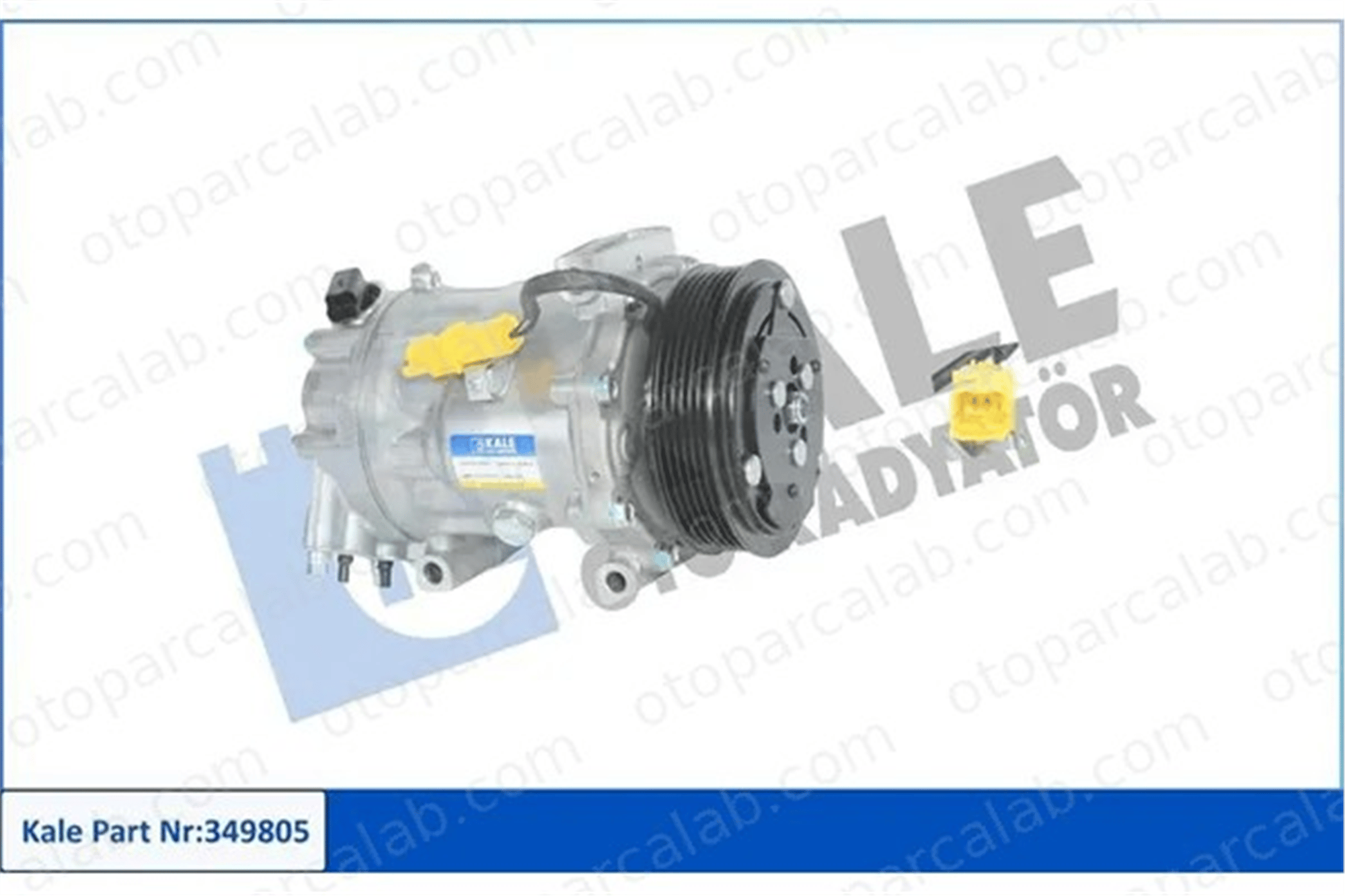 KALE 349805 Klima Kompresörü CITROËN BERLINGO MULTISPACE BERLINGO Kasa/büyük limuzin 349805 6453QL