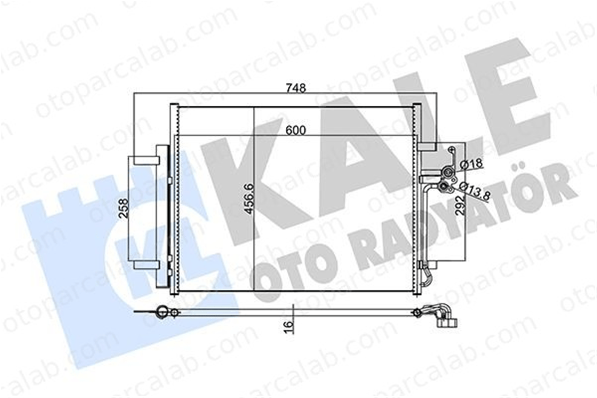 KALE 350590 Klima Radyatörü VOLVO V70 III S80 II 7G9119710AA 1457675