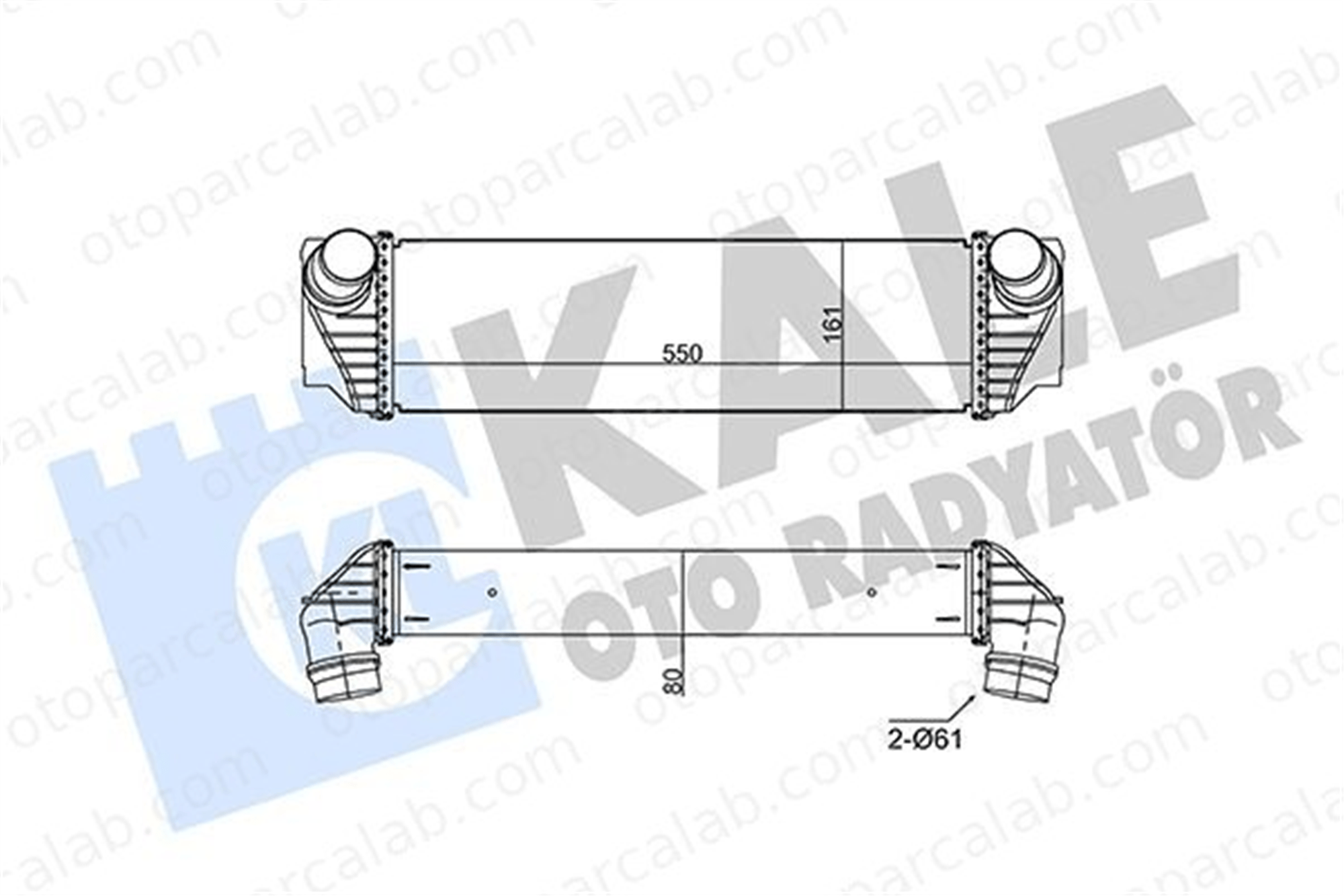 KALE 350830 Turbo Radyatörü BMW 7 5 17517812016 7812016