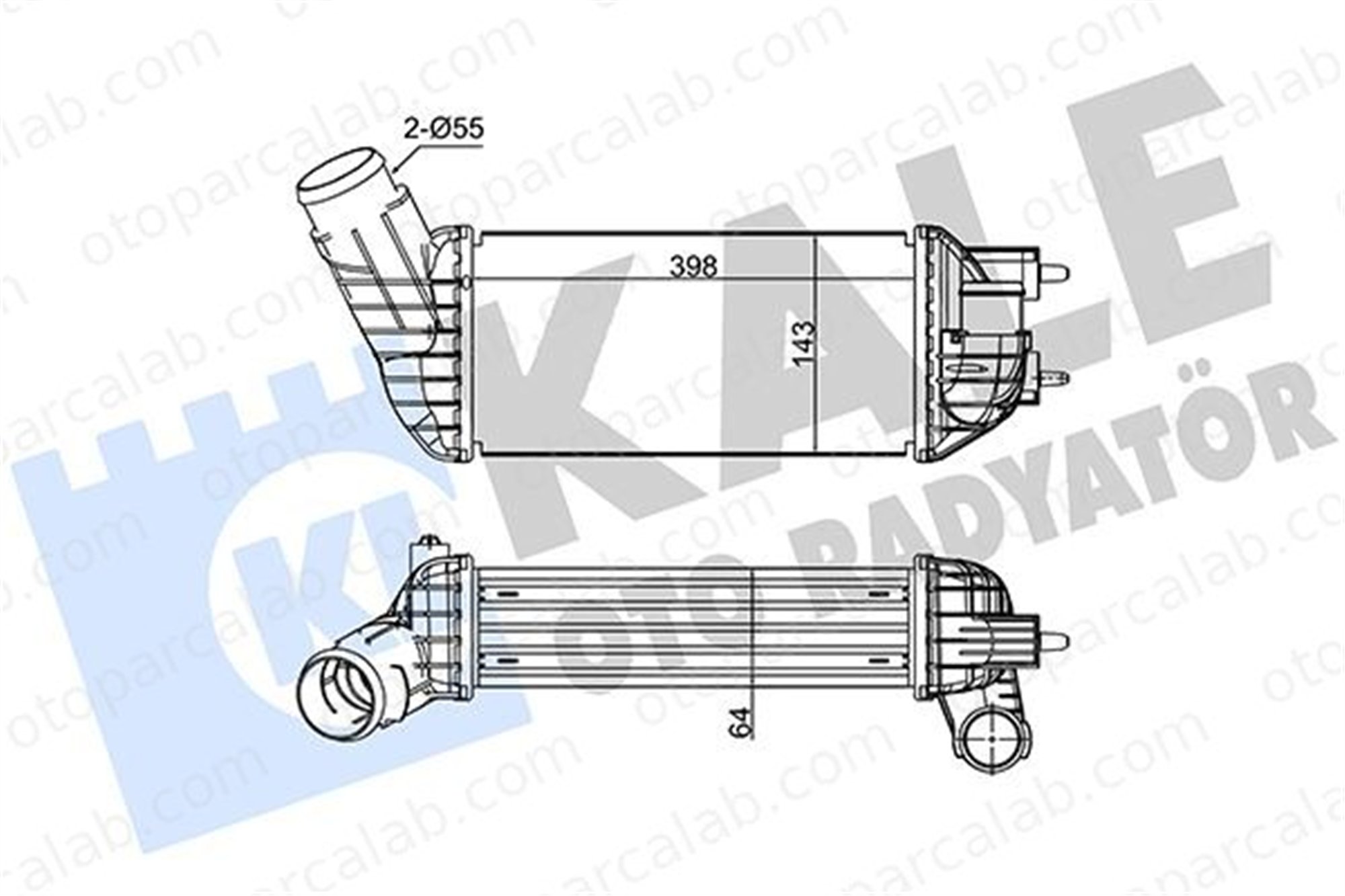 KALE 350850 Turbo Radyatörü FORD TRANSIT Minibüs/Otobüs TRANSIT Panelvan/Van 6C119L440AC 1371241