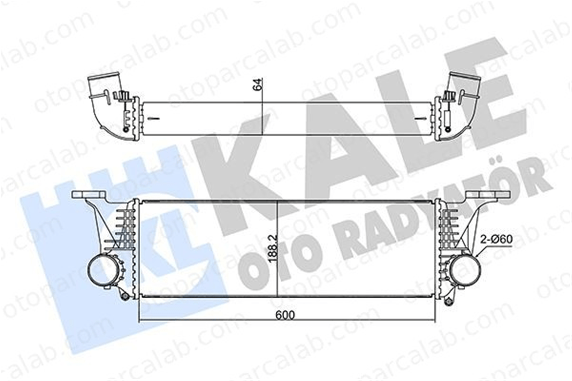 KALE 350950 Turbo Radyatörü IVECO DAILY V Panelvan/Van DAILY V Platform şasi 5801526777 5801255907