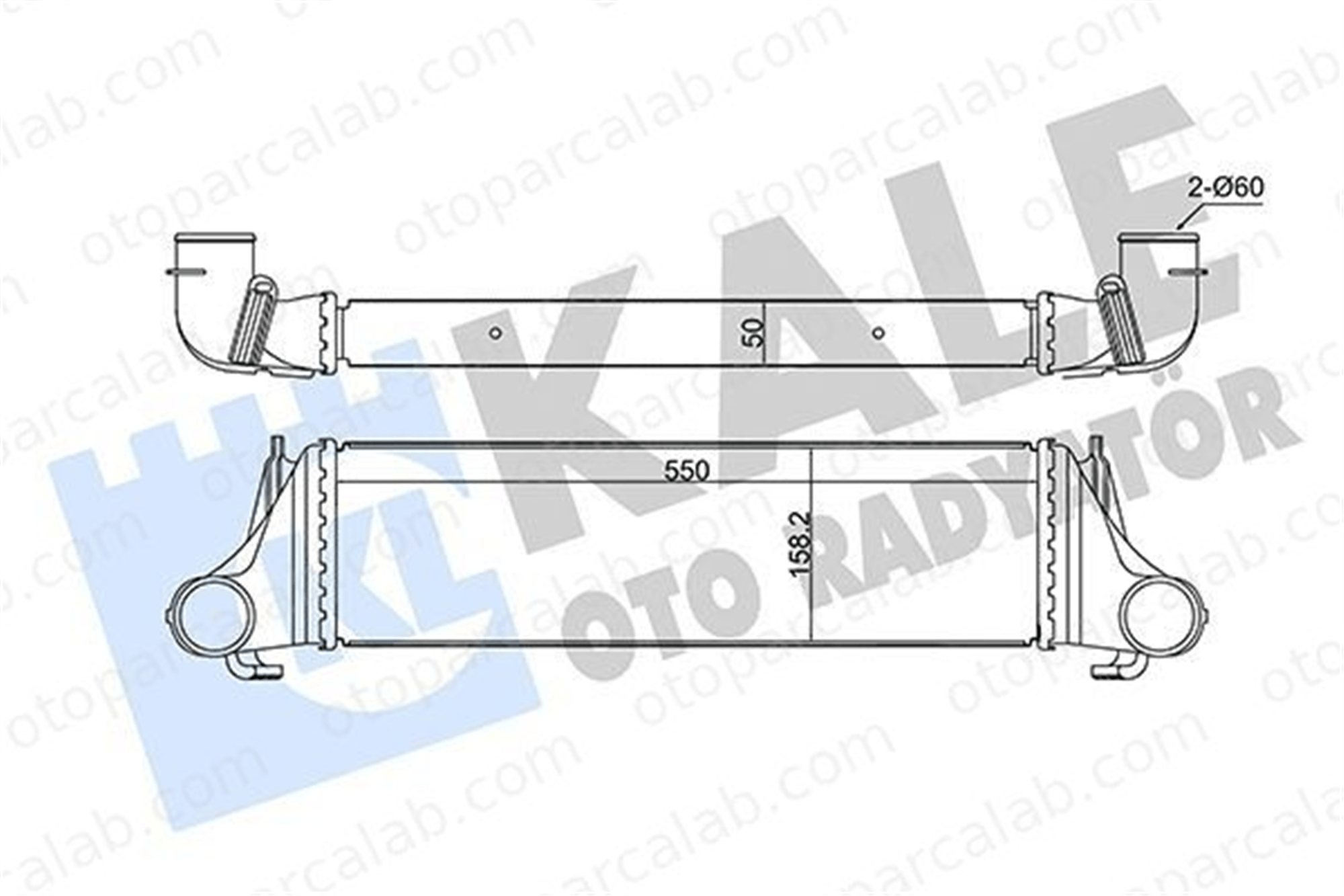 KALE 350955 Turbo Radyatörü BMW X5 17512247966