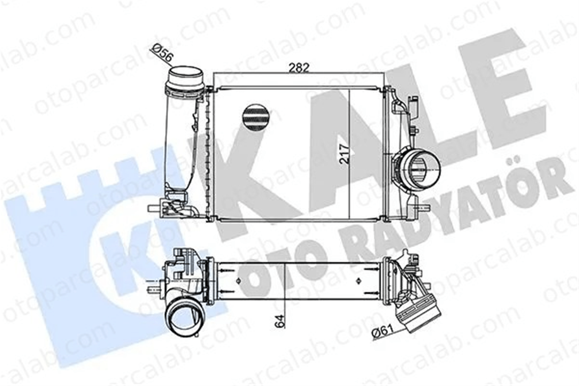 KALE 350980 Turbo Radyatörü RENAULT MEGANE IV Grandtour MEGANE IV Sedan 144614EA0A 144614EA1A
