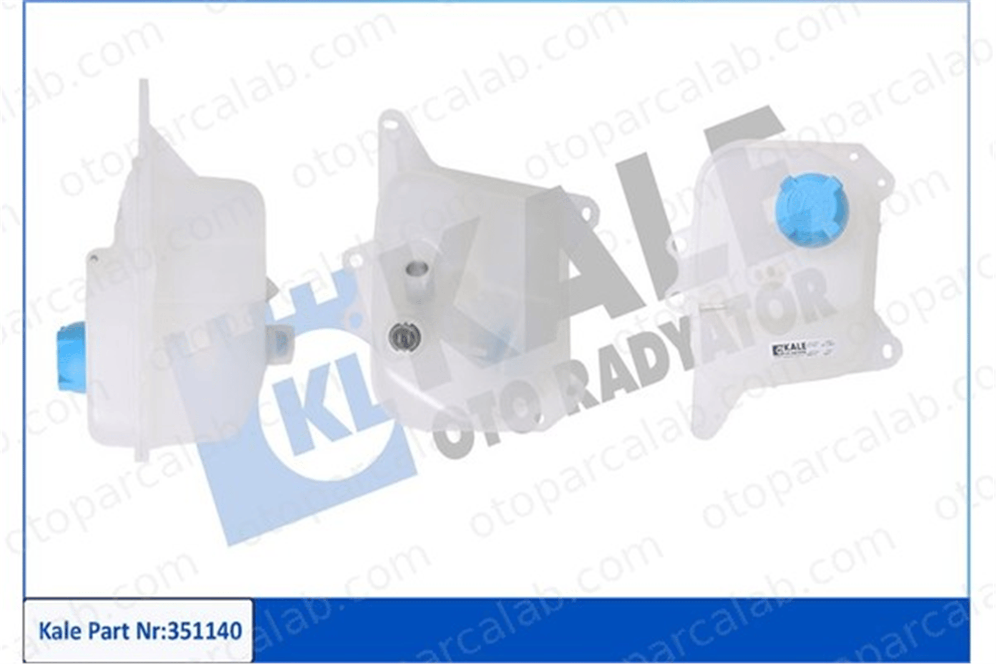 KALE 351140 Radyatör Yedek Su Deposu AUDI 100 C3 Sedan 100 C3 Avant 8A0121403A 431121407C