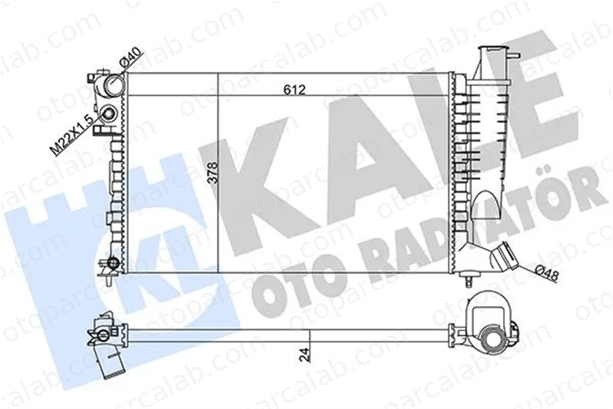 KALE 351810 Su Radyatörü CITROËN XSARA XSARA Coupe 351810 133045