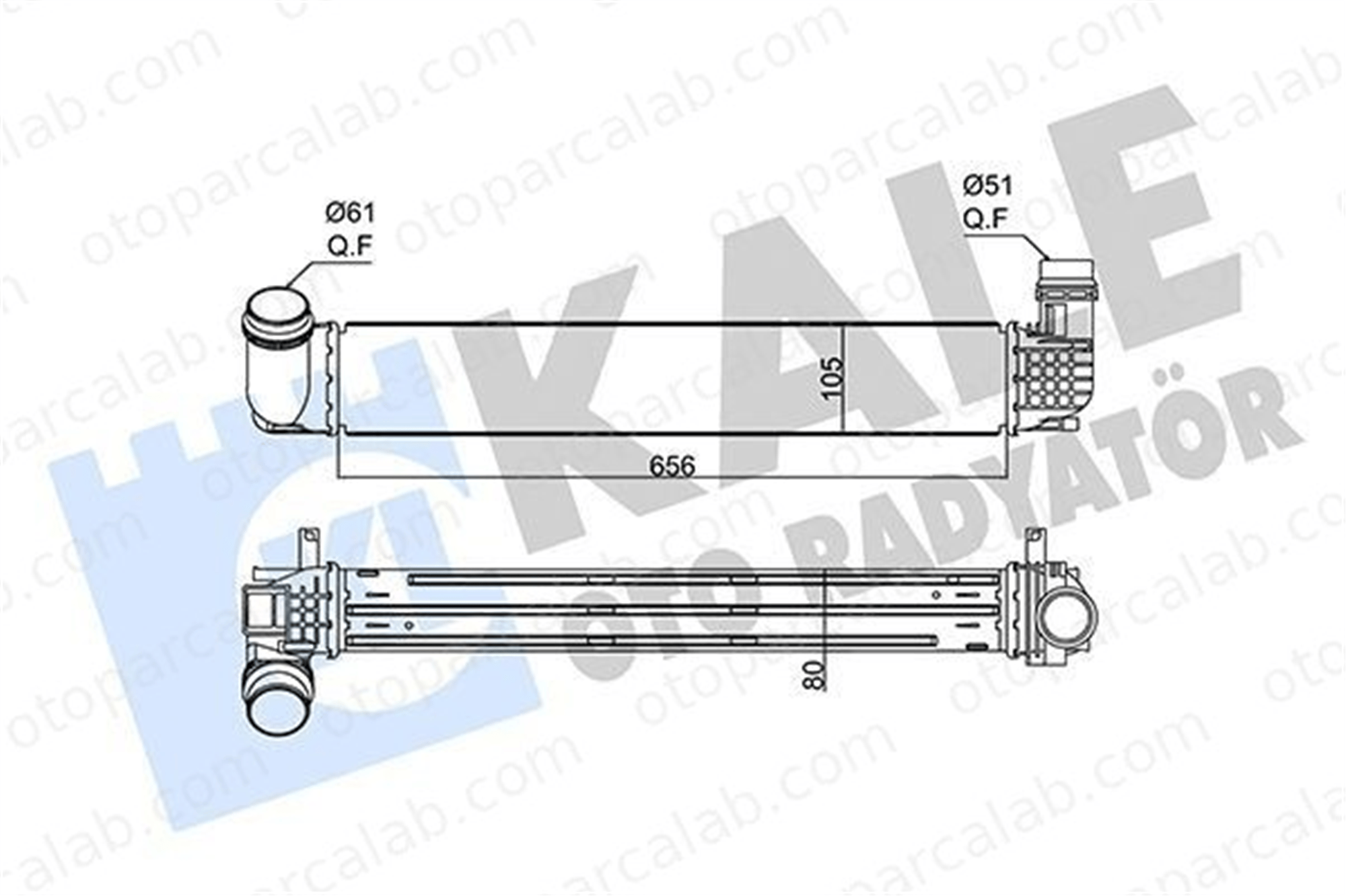 KALE 352265 Turbo Radyatörü RENAULT MEGANE III Coupe MEGANE III Grandtour 144960022R 144968116R