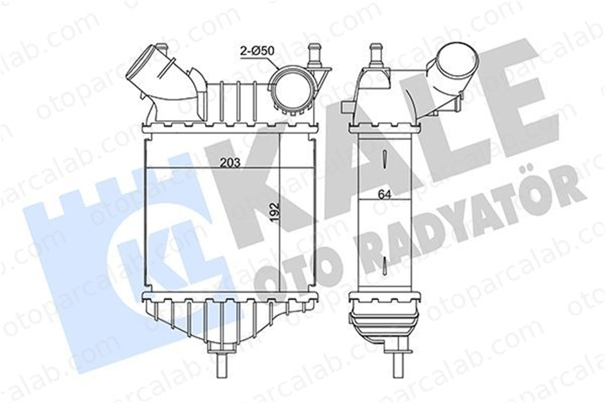 KALE 352350 Turbo Radyatörü FIAT PUNTO PUNTO Kasa/eğik arka 46764253 K46549967