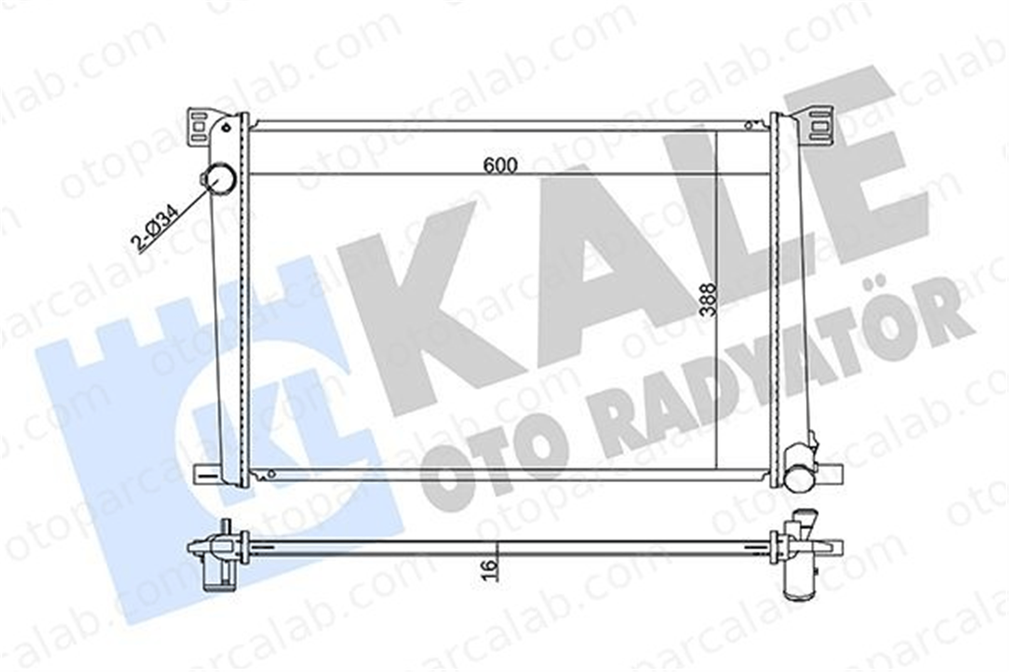 KALE 352570 Su Radyatörü MINI MINI MINI Cabrio 352570 17117535099