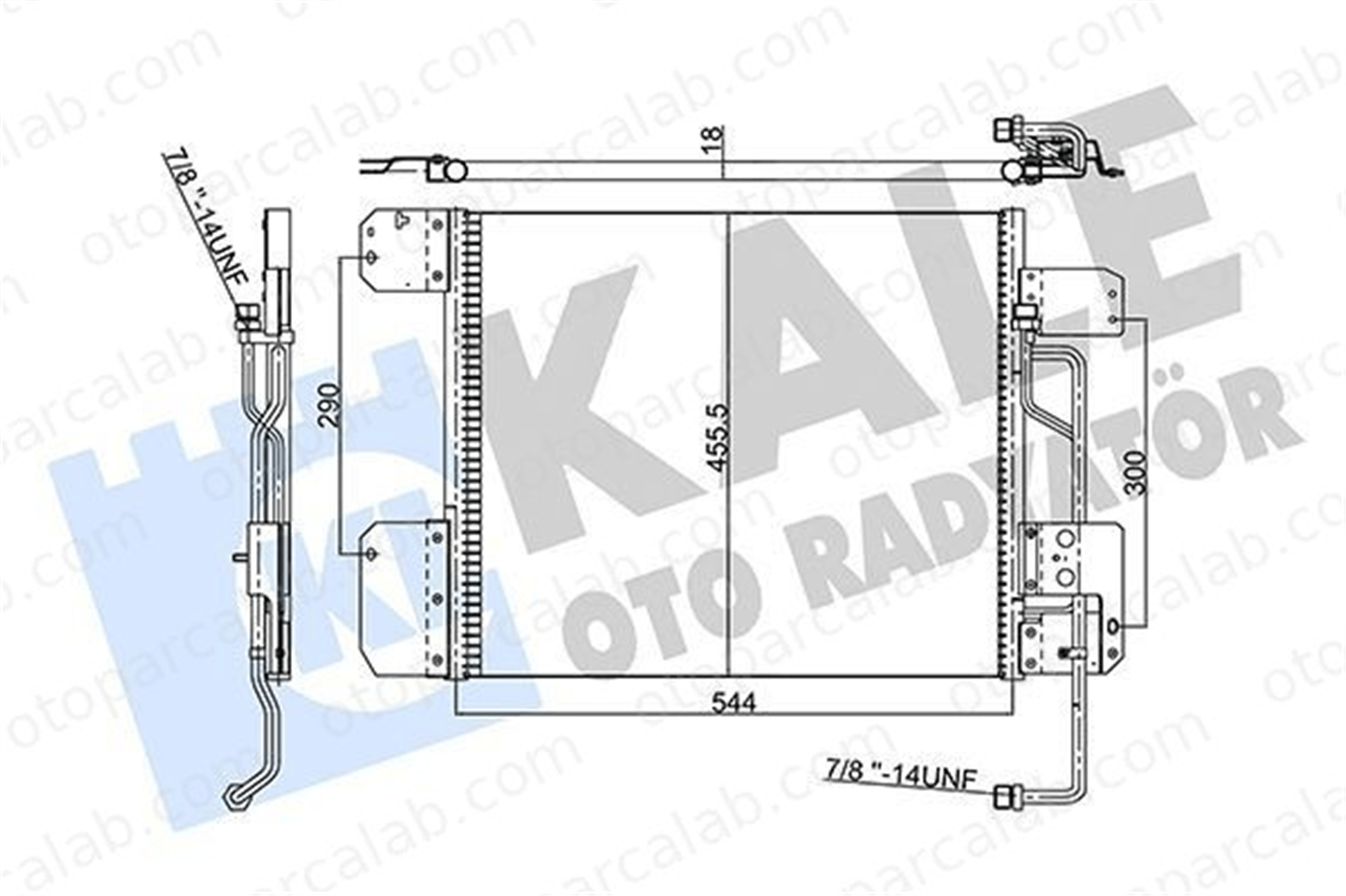KALE 352850 Klima Radyatörü MERCEDES-BENZ AROCS ACTROS MP4 / MP5 9405000254 8FC351317641