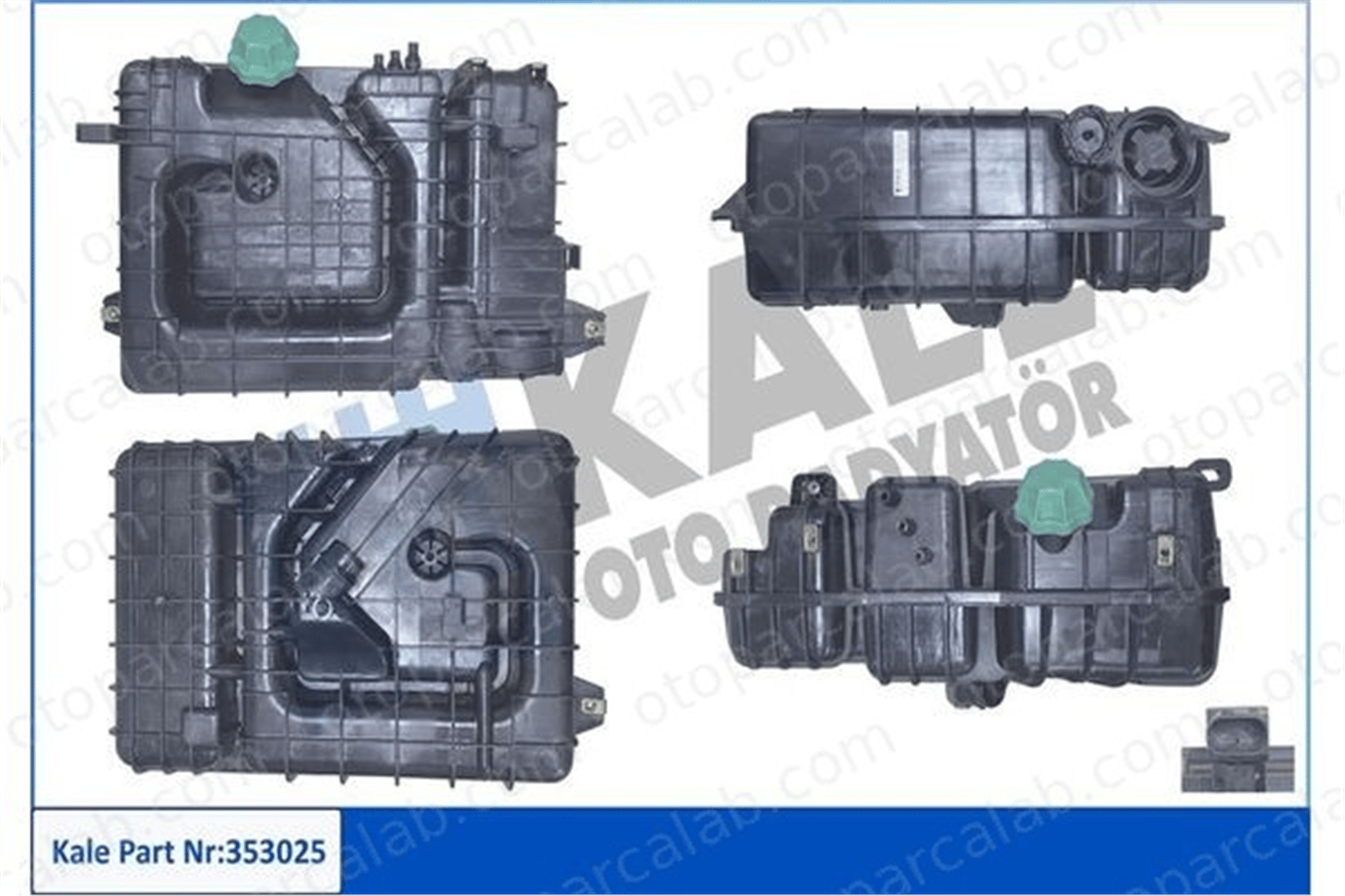 KALE 353025 Radyatör Yedek Su Deposu MERCEDES-BENZ AROCS ACTROS MP4 / MP5 9605014103 9605018003