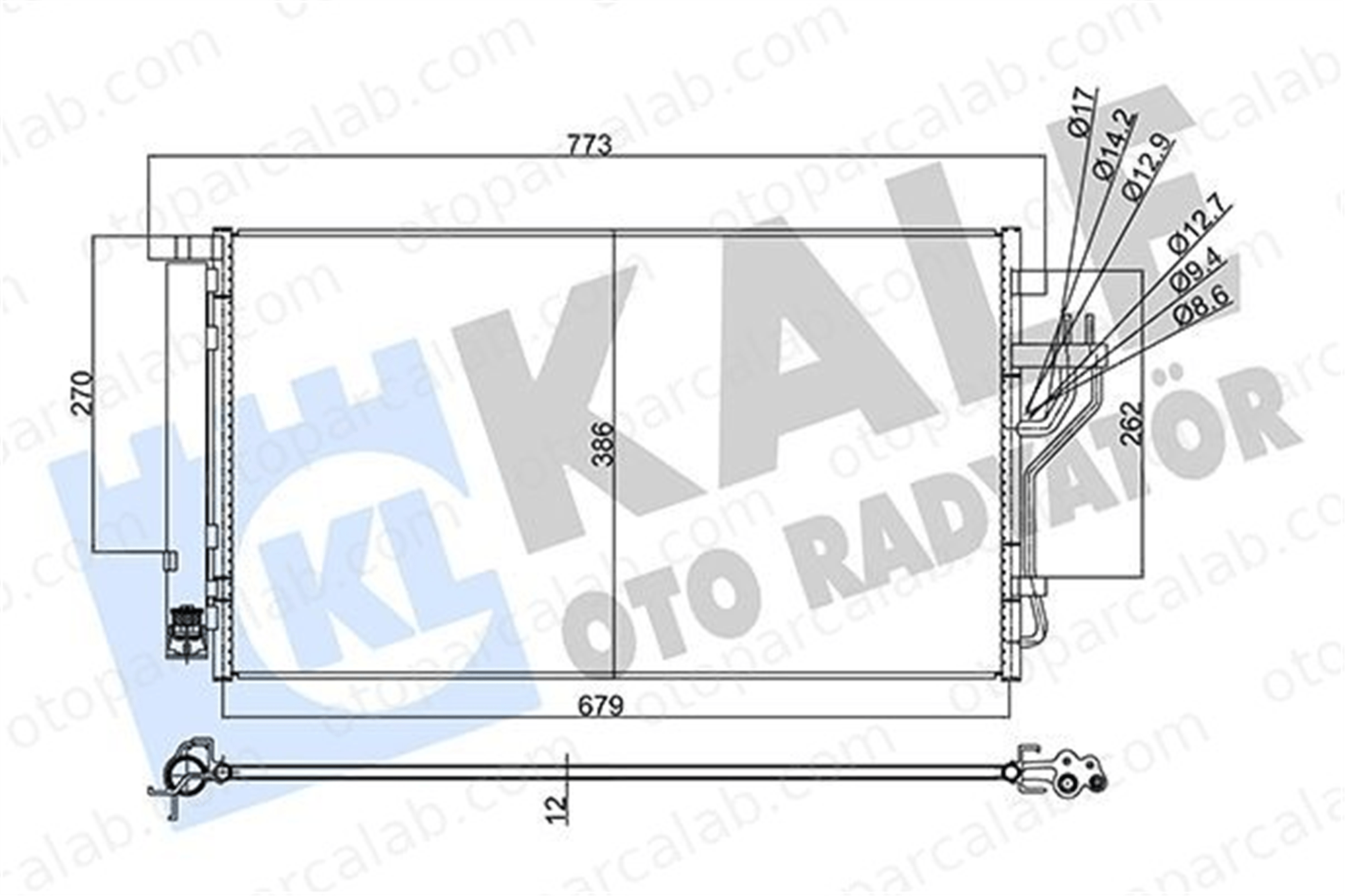 KALE 353105 Klima Radyatörü KIA SPORTAGE III HYUNDAI ix35 976062Y500 976062Y501