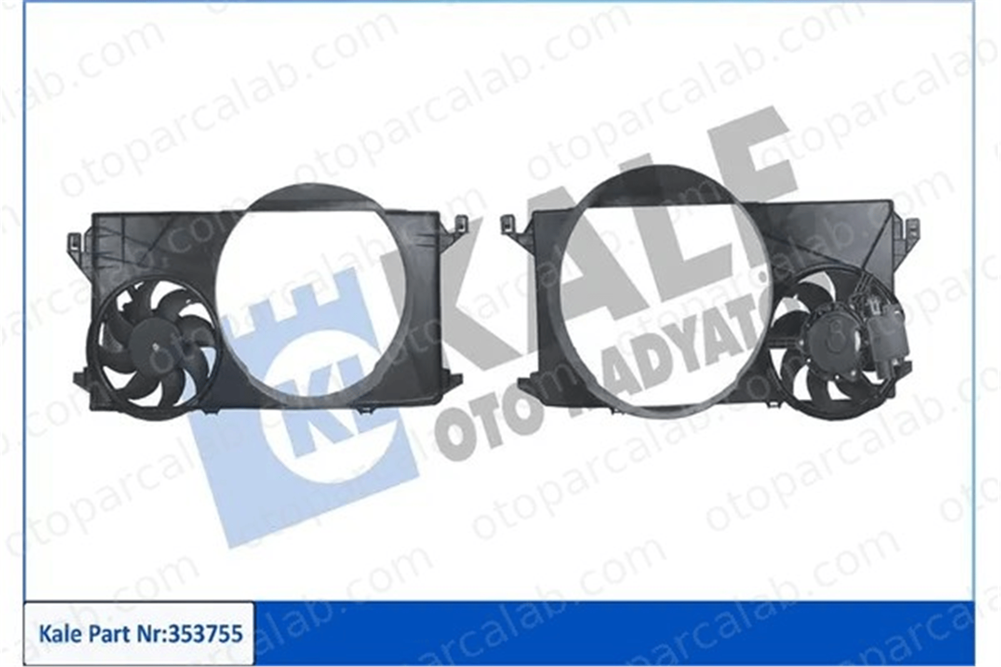 KALE 353755 Radyatör Fan ve Motoru FORD TRANSIT Panelvan/Van TRANSIT Platform şasi 6C118C607CG 1370889
