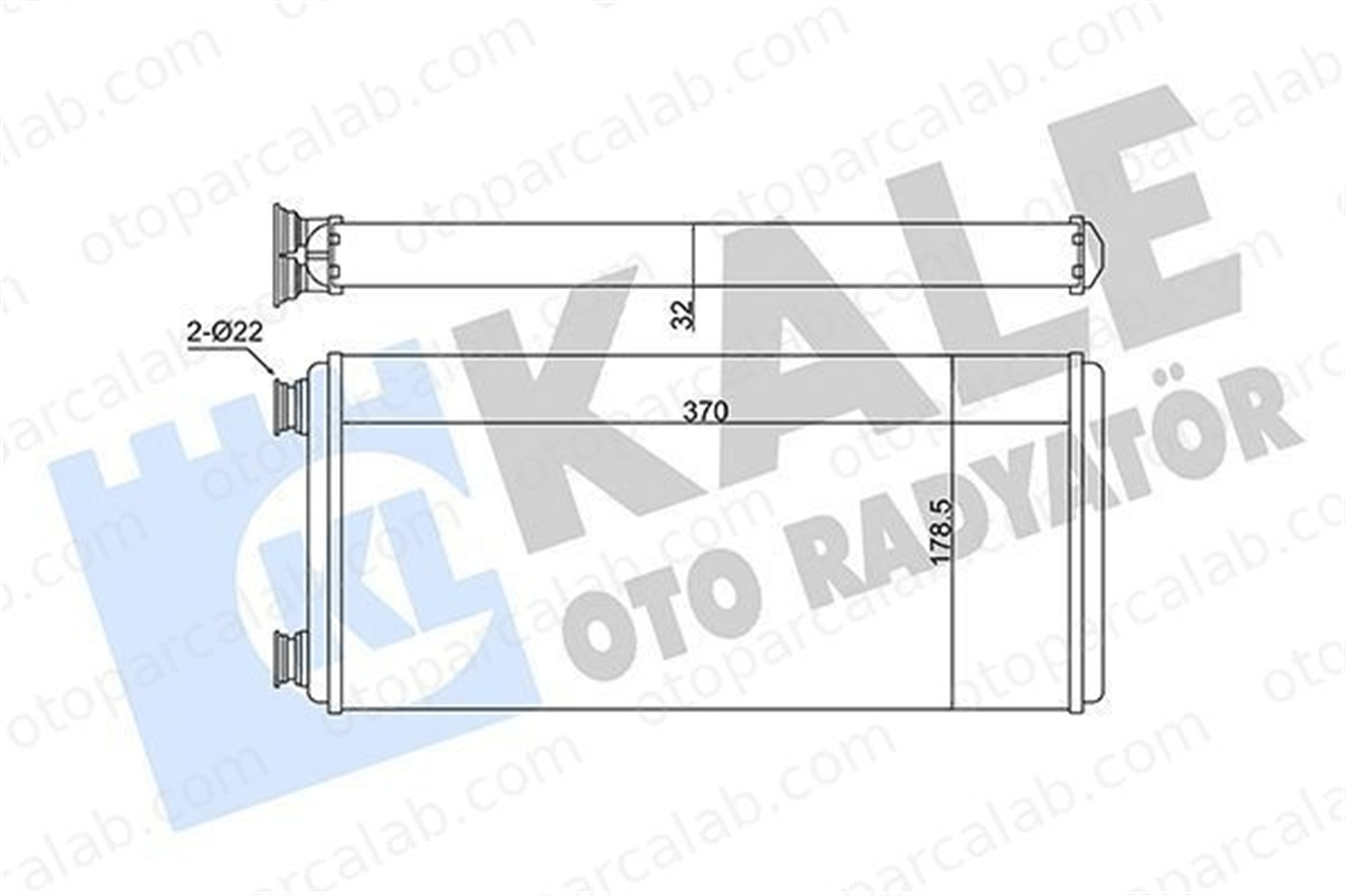 KALE 353840 Kalorifer Radyatörü MAN F90 TGS I 81619016191