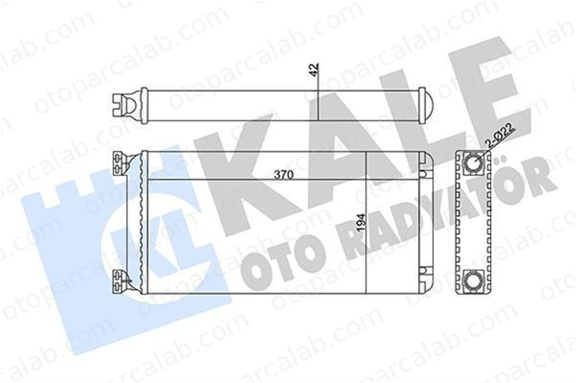 KALE 353855 Kalorifer Radyatörü MAN F90 TGS I 1454123