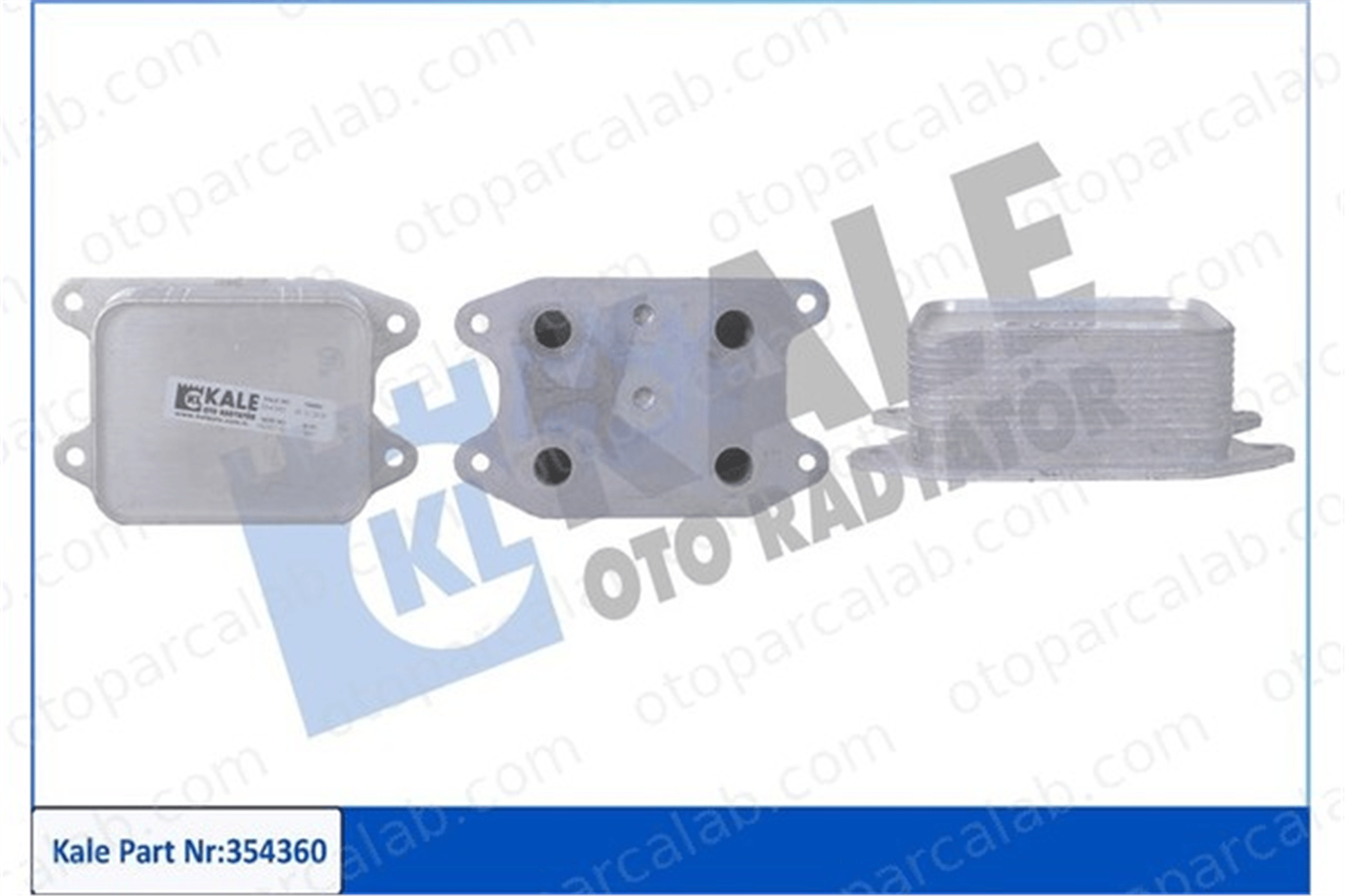 KALE 354360 Motor Yağ Soğutucu VW GOLF VII SEAT LEON 4E117021C 4E117021B