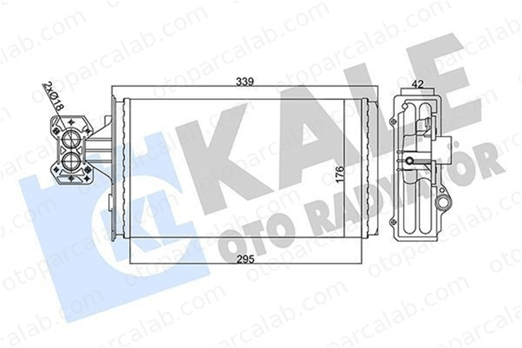 KALE 355275 Kalorifer Radyatörü IVECO STRALIS II EUROCARGO V 98418409