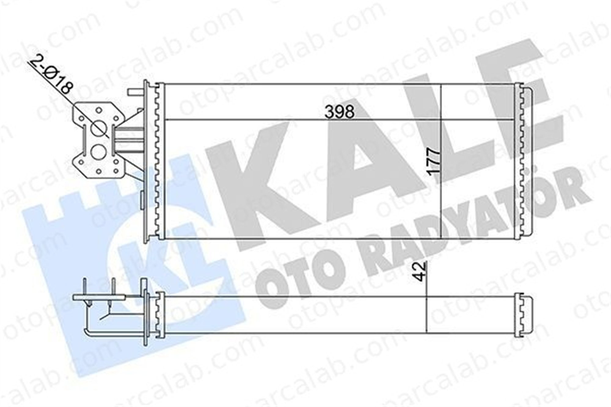 KALE 358570 Kalorifer Radyatörü IVECO STRALIS II EUROCARGO V 98430072 ­8FH351308371