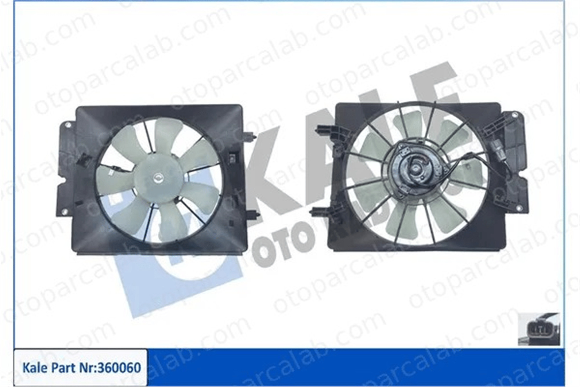 KALE 360060 Radyatör Fan ve Motoru HONDA CR-V II 38611PNA003 38615PNB003