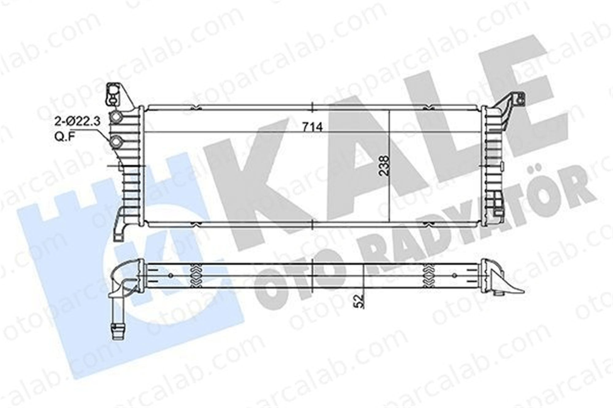 KALE 362775 Turbo Radyatörü VW MULTIVAN T6 TRANSPORTER T6 / CARAVELLE T6 Minibüs/Otobüs 7E0121212B 7E0121212