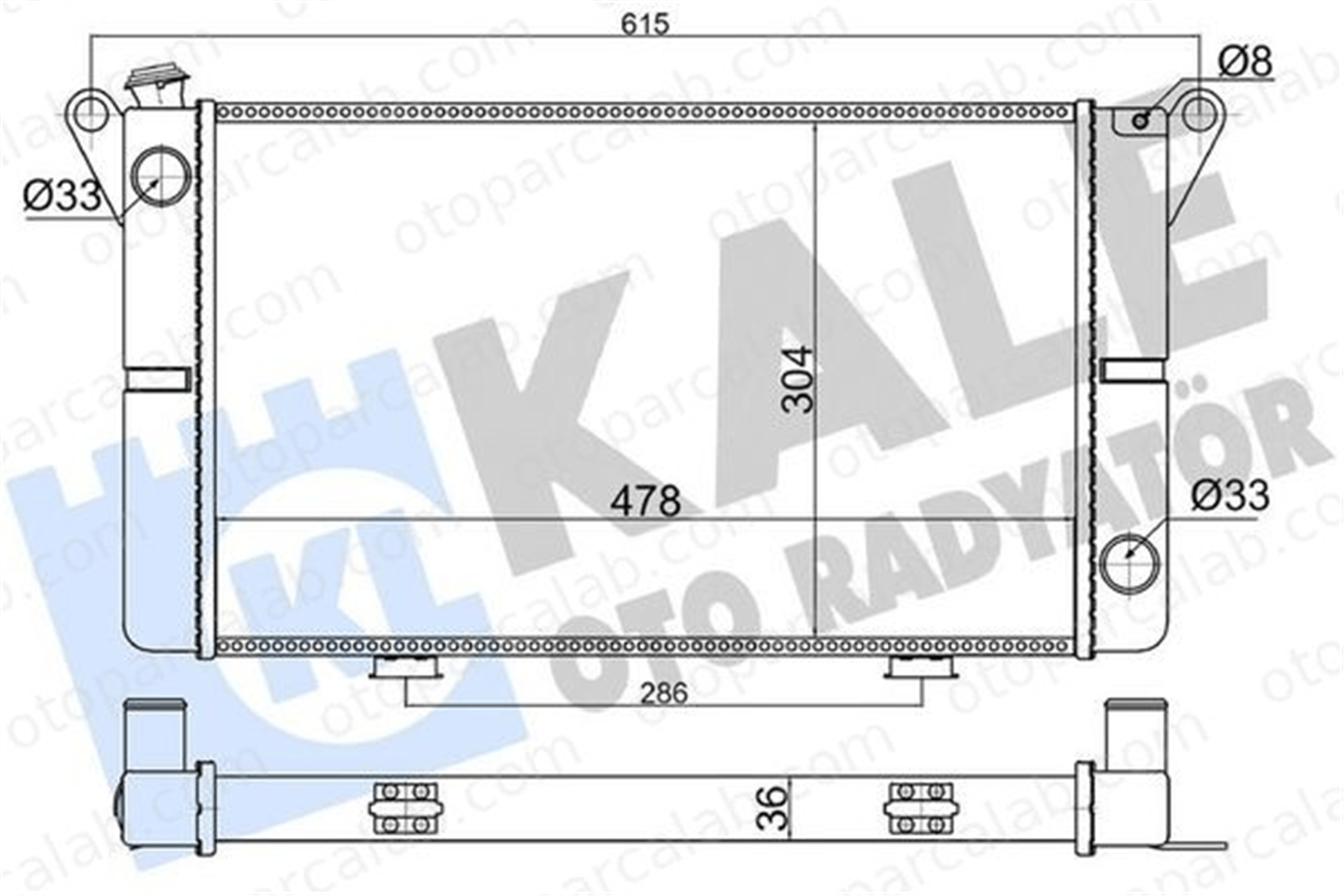 KALE 363660 Su Radyatörü RENAULT 12 12 Variable 363660 7700571627