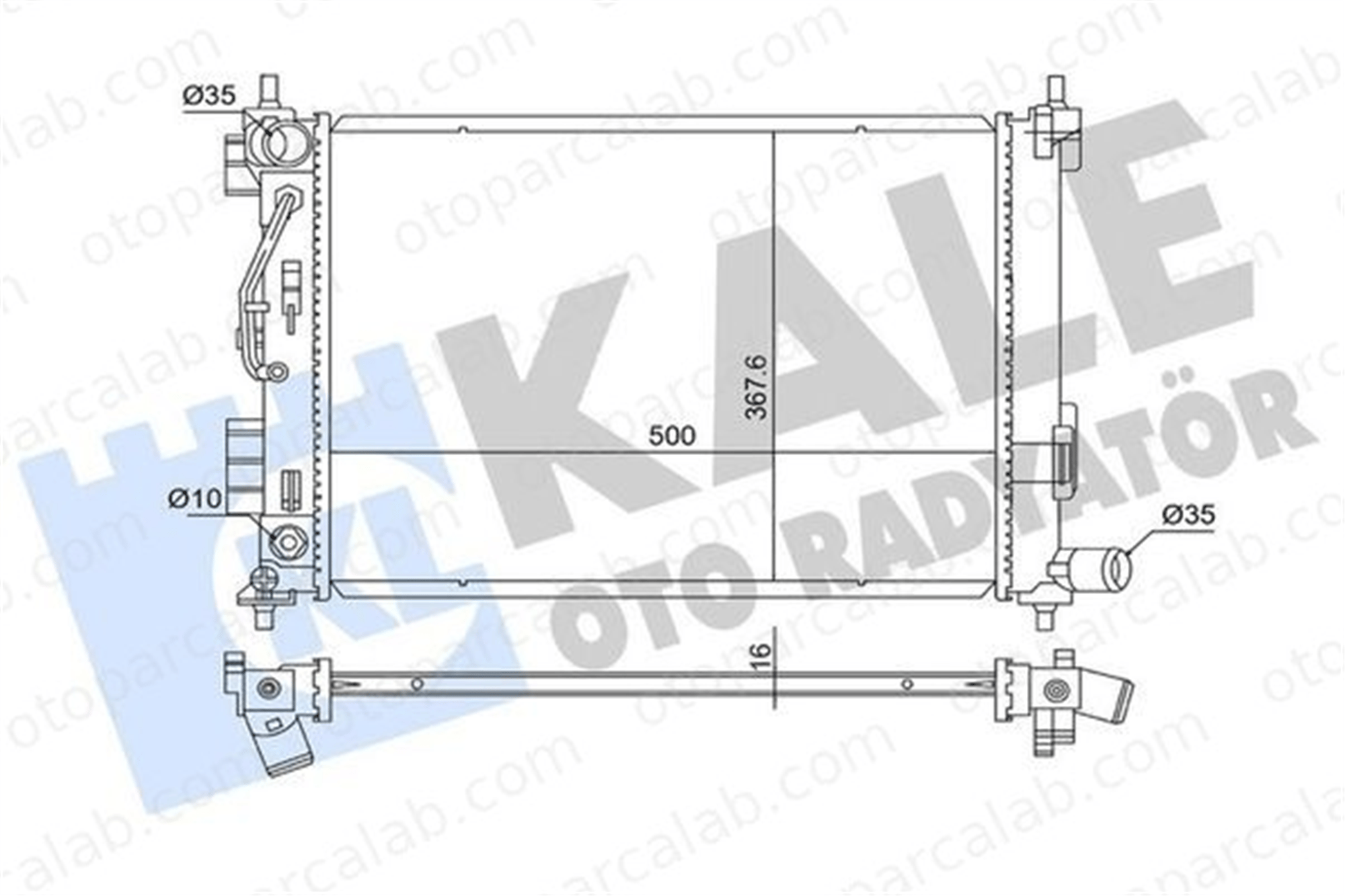 KALE 363705 Su Radyatörü HYUNDAI BAYON i20 III 25310Q0150