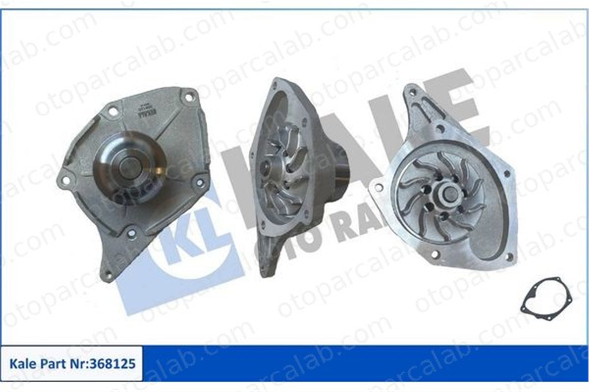 KALE 368125 Devirdaim Su Pompası RENAULT KANGOO Express CLIO III 7701475995 7701478031