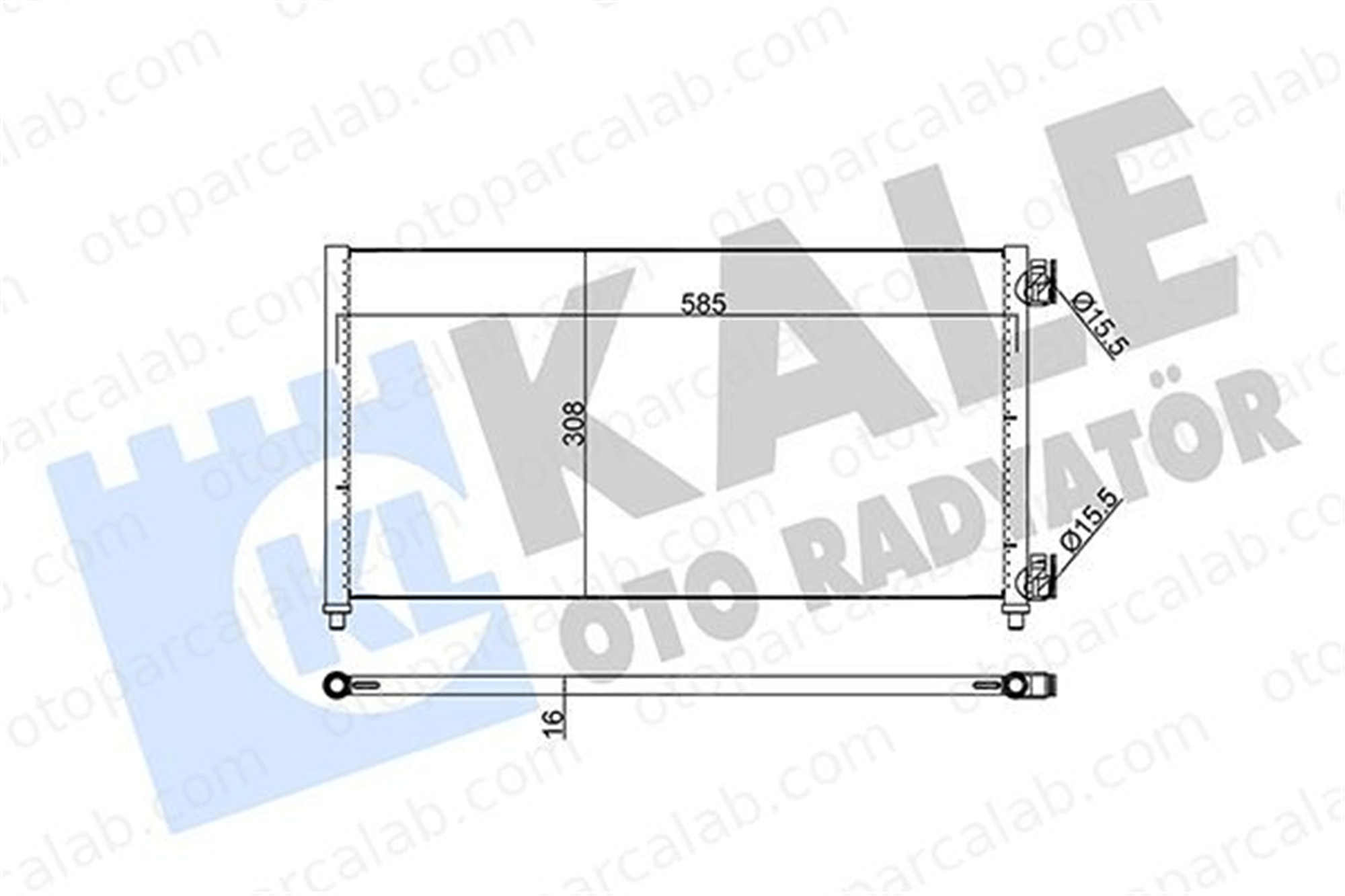 KALE 378200 Klima Radyatörü FIAT DOBLO Kasa/büyük limuzin DOBLO MPV 46821270