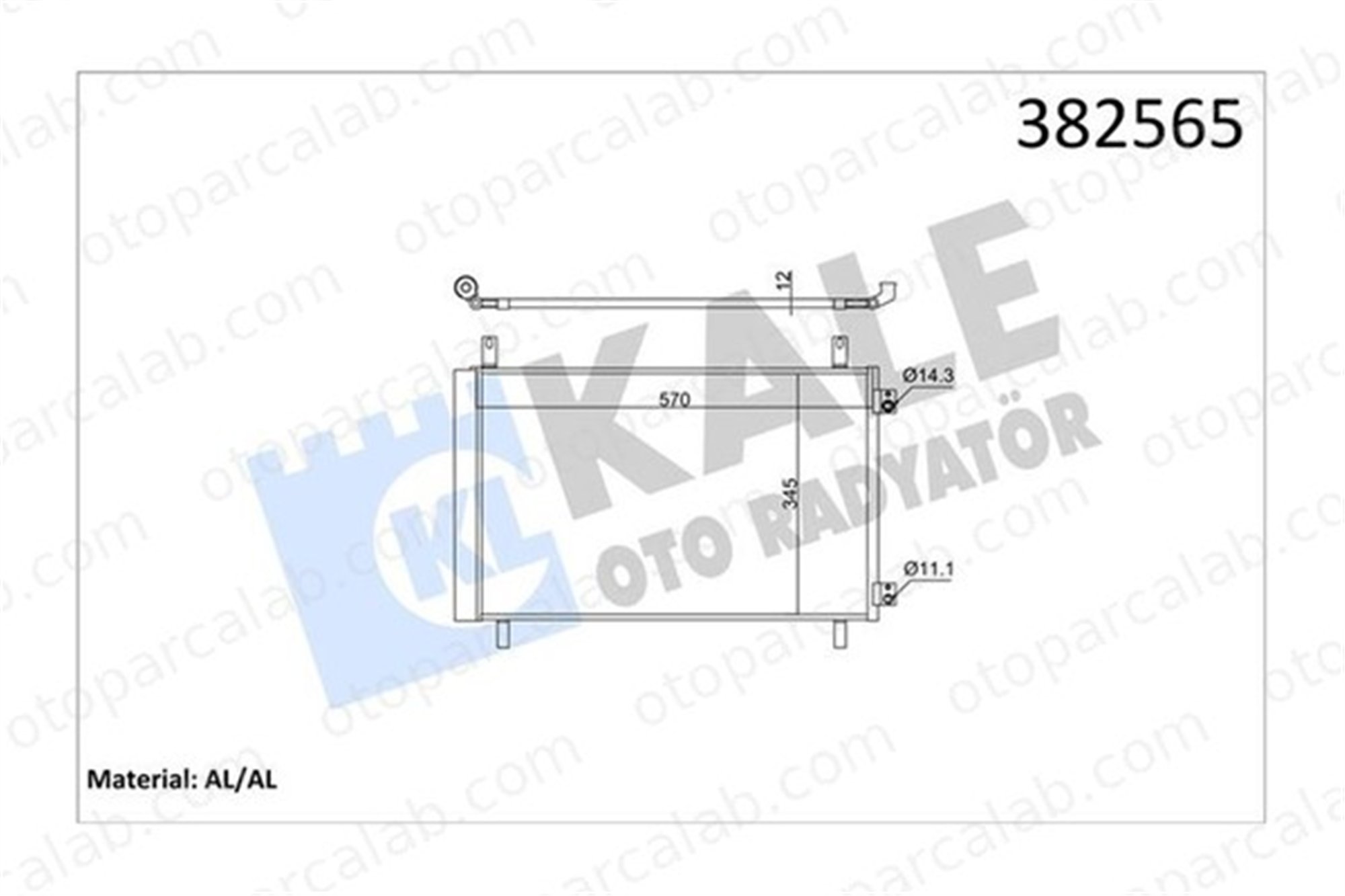 KALE 382565 Klima Radyatörü PEUGEOT 208 II DS DS 3 CROSSBACK 9825371480
