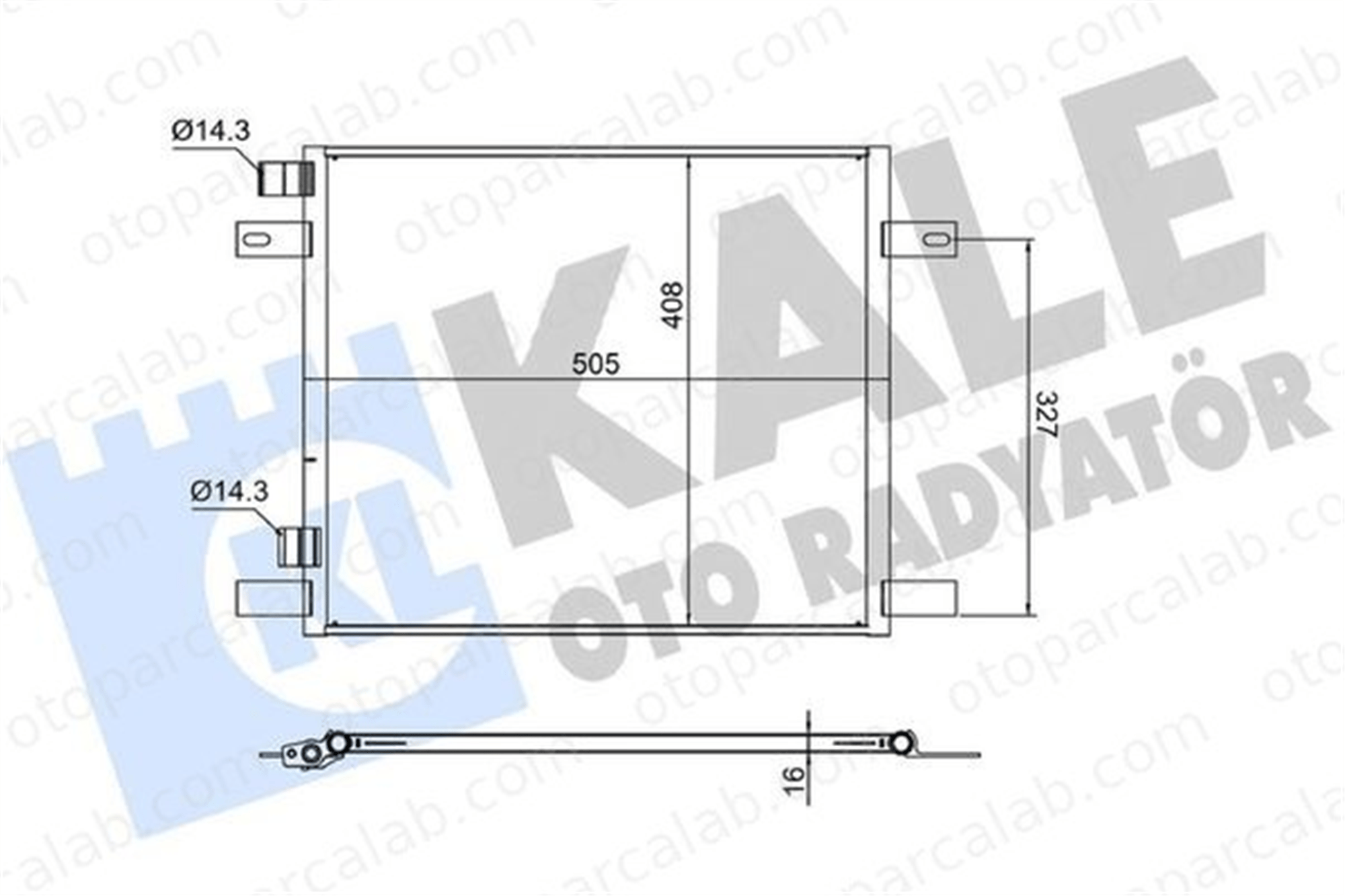 KALE 382685 Klima Radyatörü DAF XF II XD 1400599 1408698
